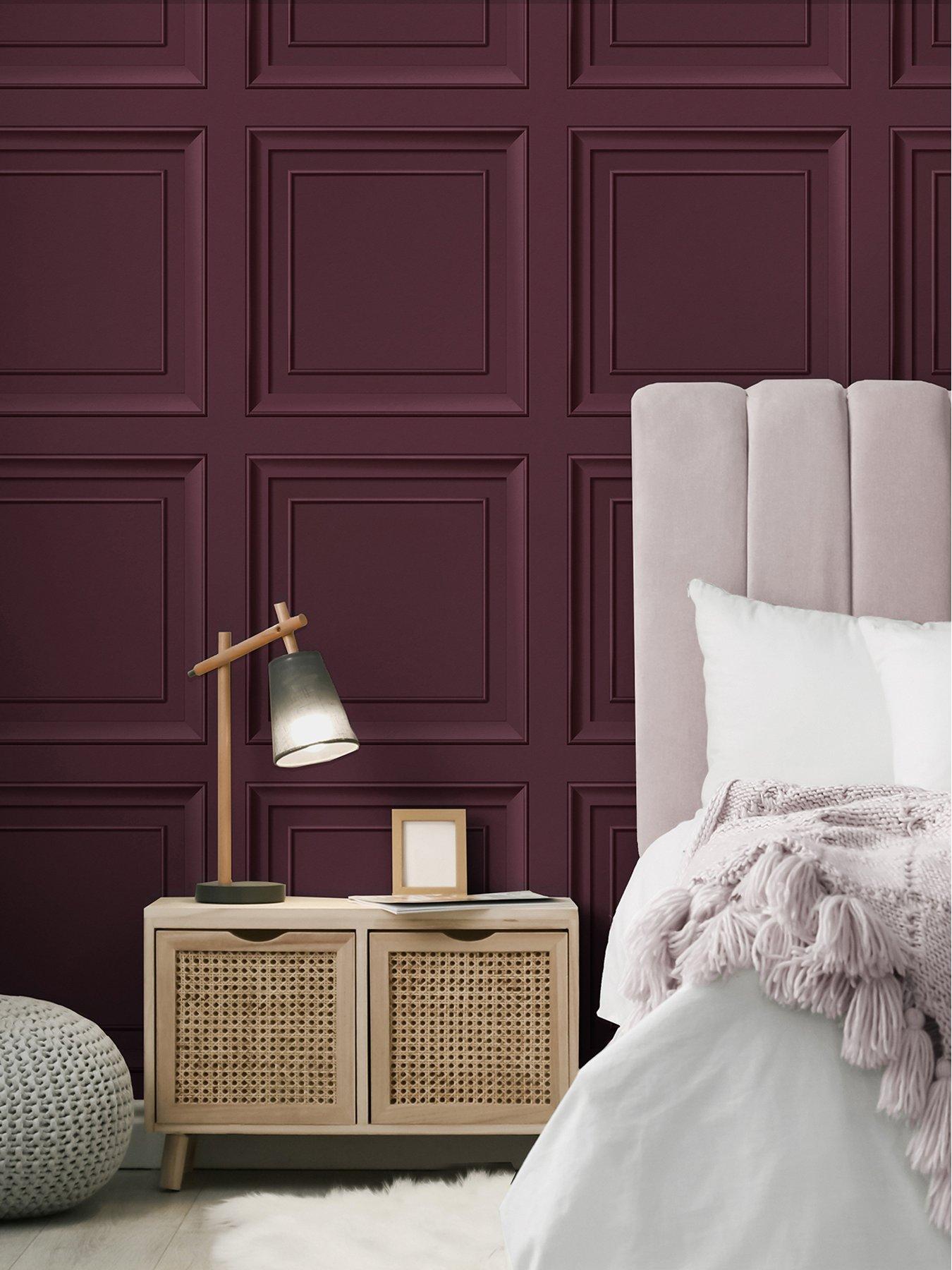 Fine Decor Decorative Panel Wallpaper - Mulberry