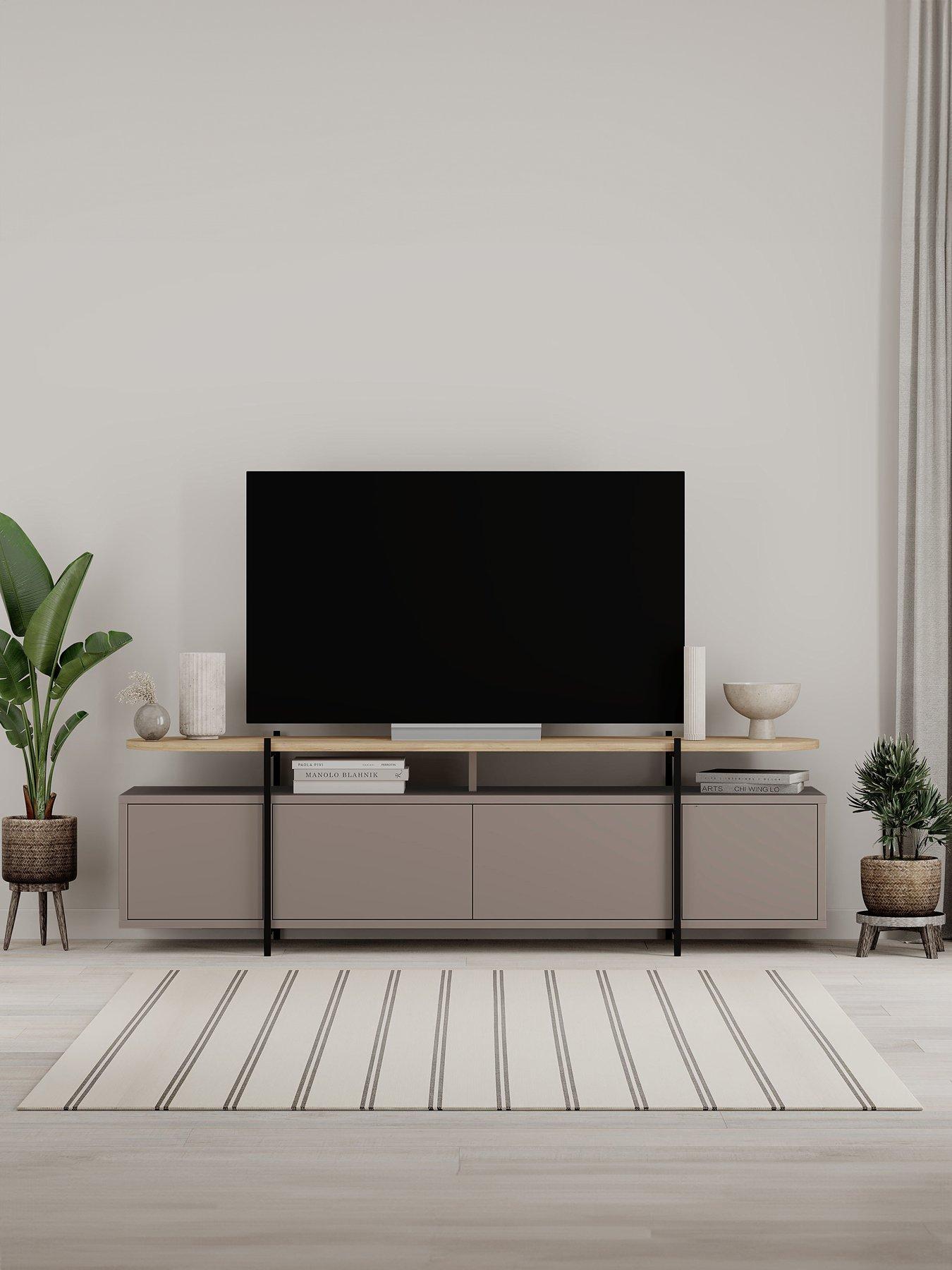 Decortie Hanley Tv Stand - Mocha/oak