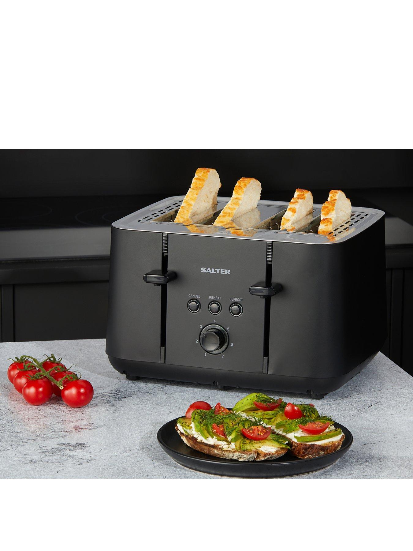 Salter Kuro 4 Slice Toaster - Black