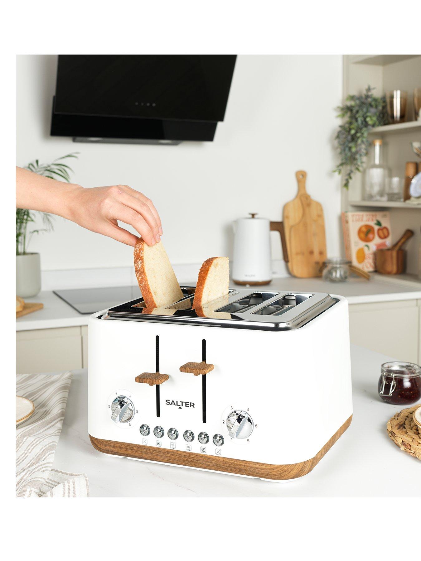 Image 1 of 3 of Salter Toronto 4 Slice Toaster - White&nbsp;