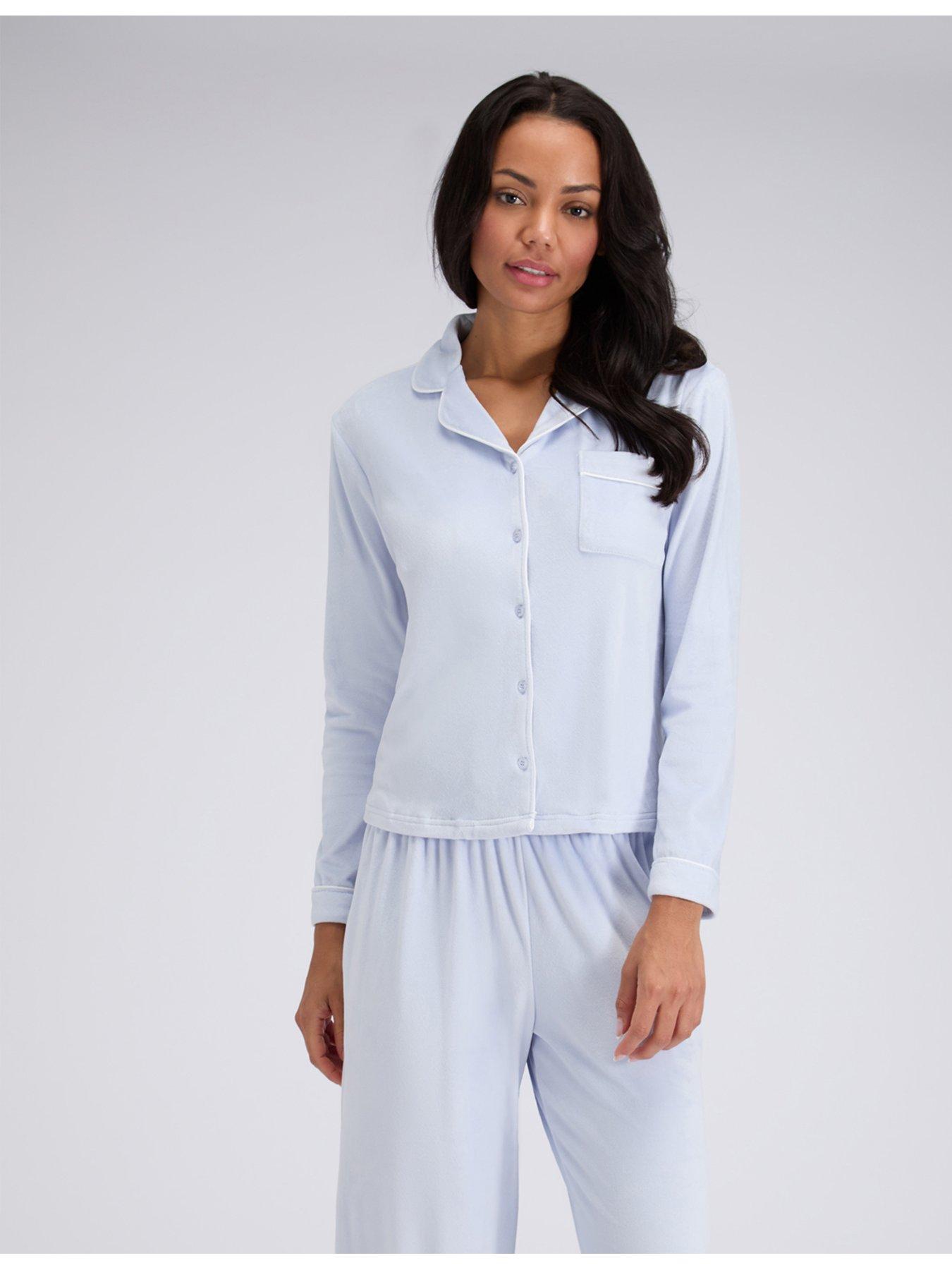 boux-avenue-velour-pyjama-set-grey