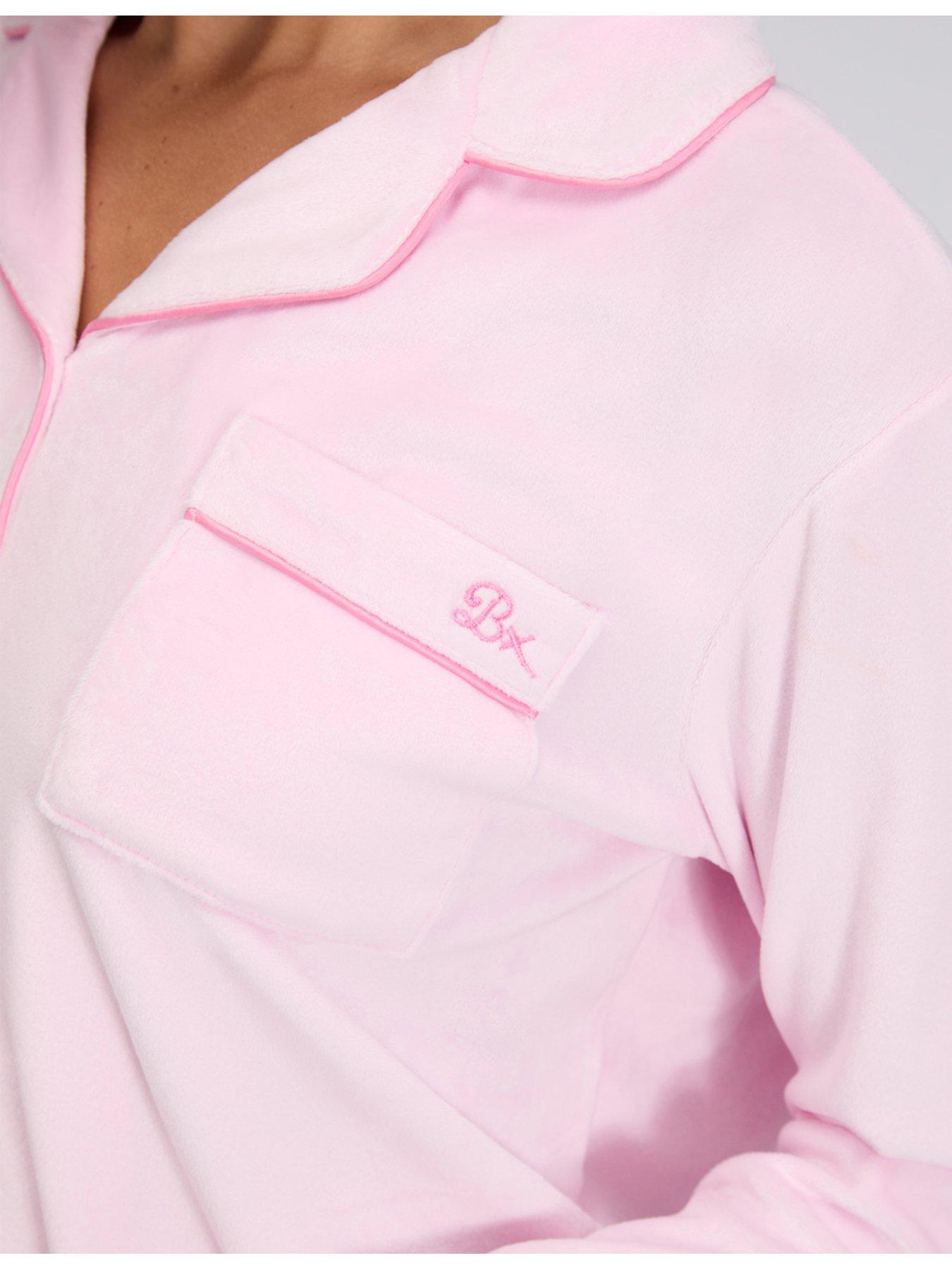 boux-avenue-velour-pyjama-set-pinkdetail