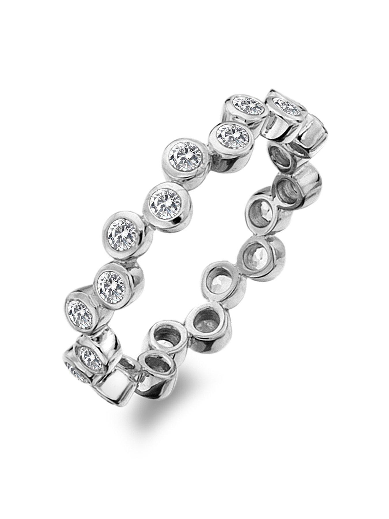 Hot Diamonds Tender Ring - Sterling SIlver Topaz
