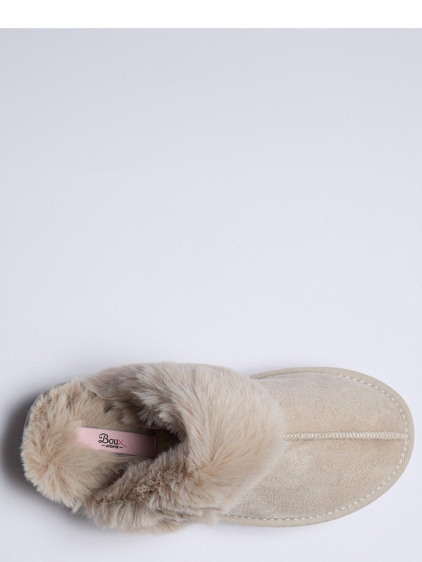 boux-avenue-platform-suedette-mule-taupeoutfit