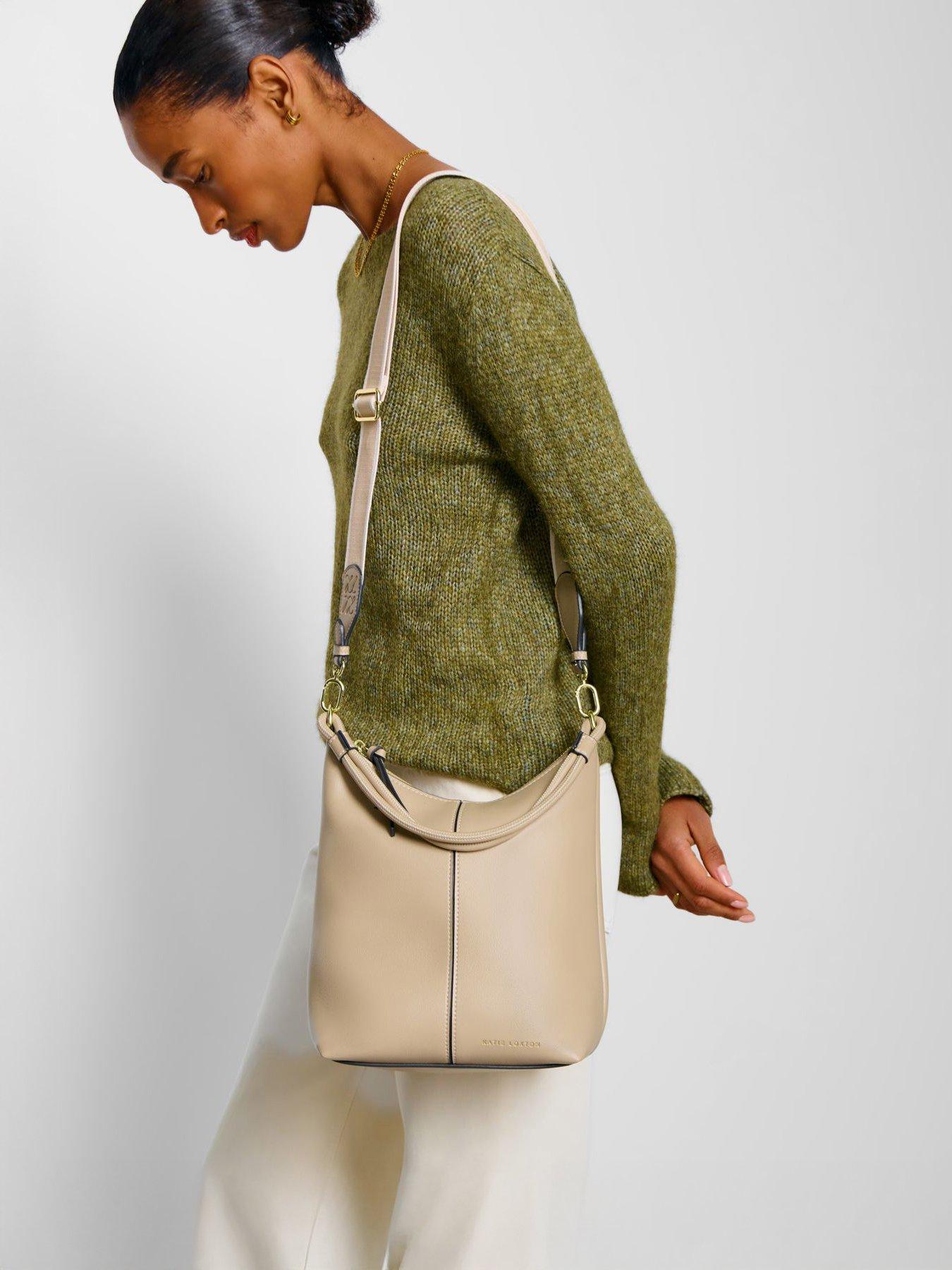 Katie Loxton Hallie Satchel Bag - Light Taupe