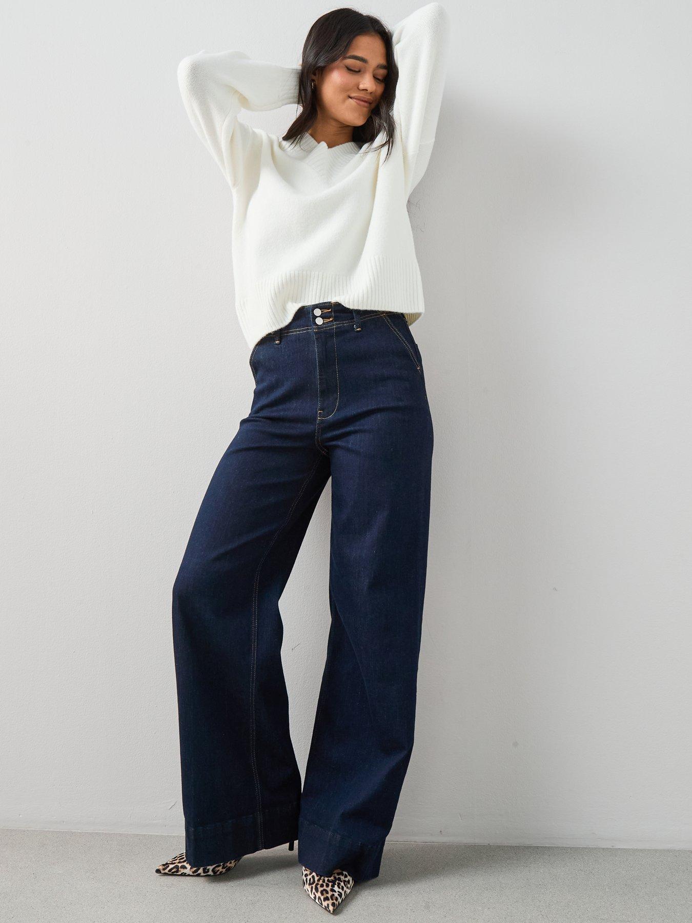 Image 4 of 6 of The Very Collection V Neck Cinched Waist Jumper - Cream