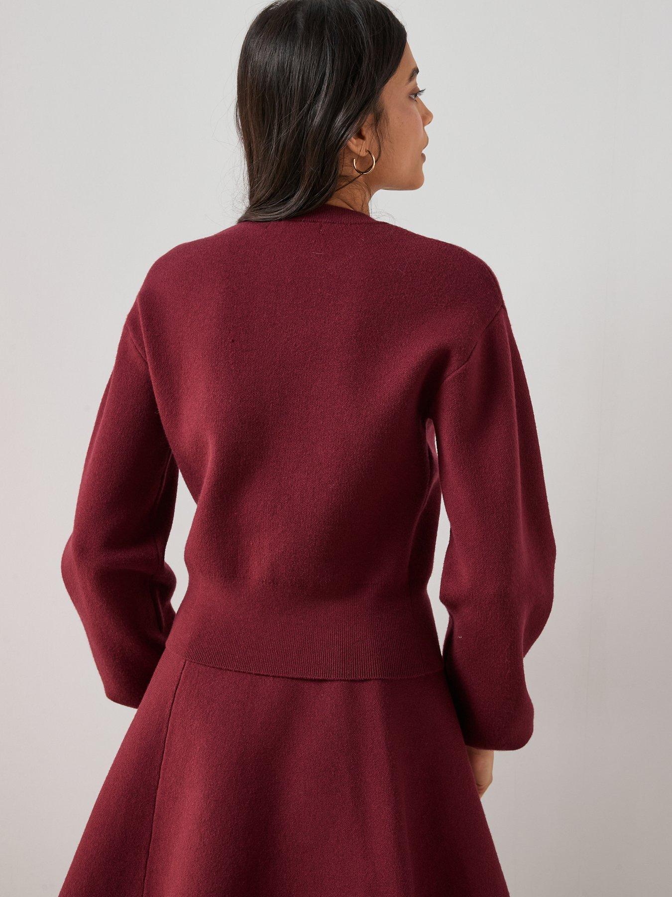 the-very-collection-compact-knitted-cardigan-co-ord-burgundy-redstillFront