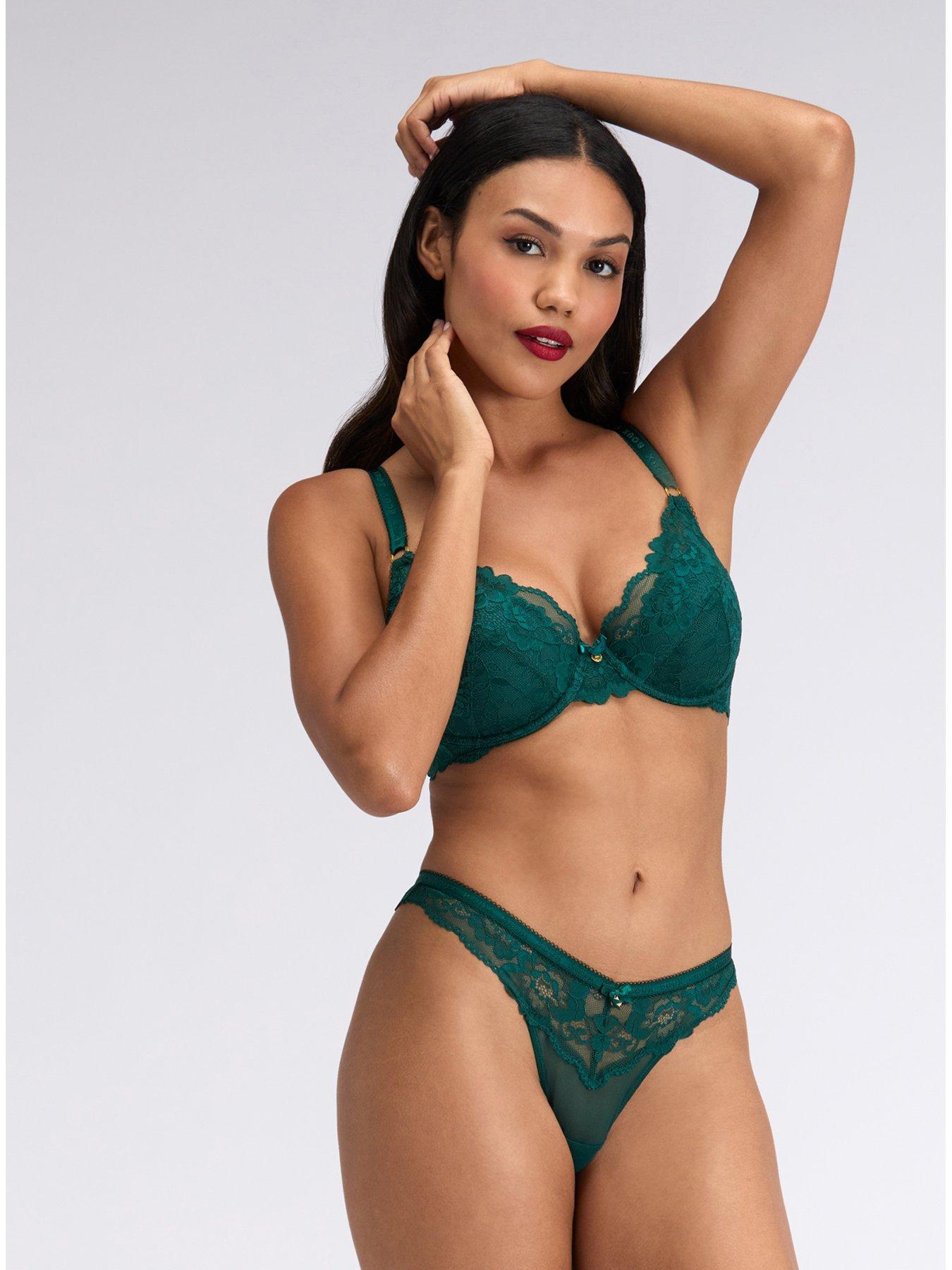 Boux Avenue Boux Avenue Harper Thong - Emerald