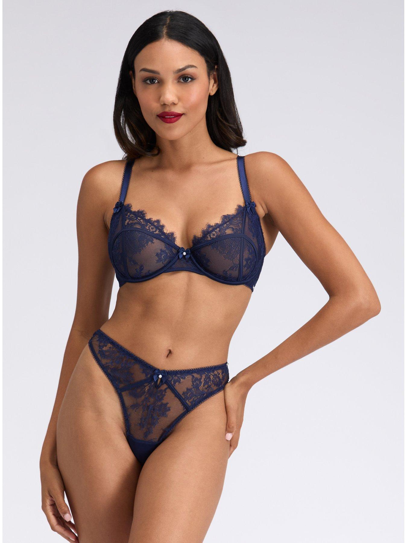 Boux Avenue Addison Plunge Bra - Deep Blue