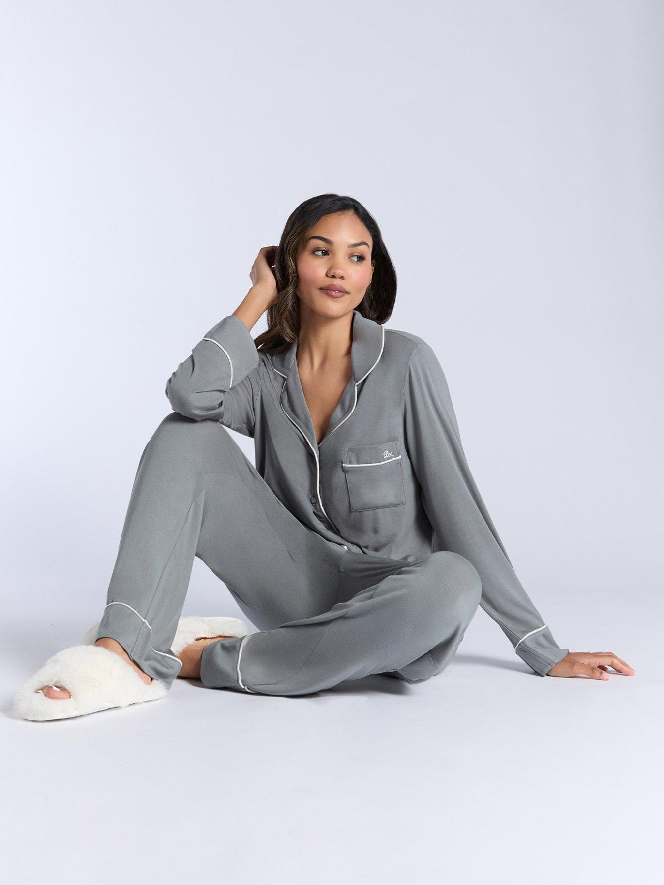 boux-avenue-modal-long-sleeve-revere-amp-pant-set-khakioutfit