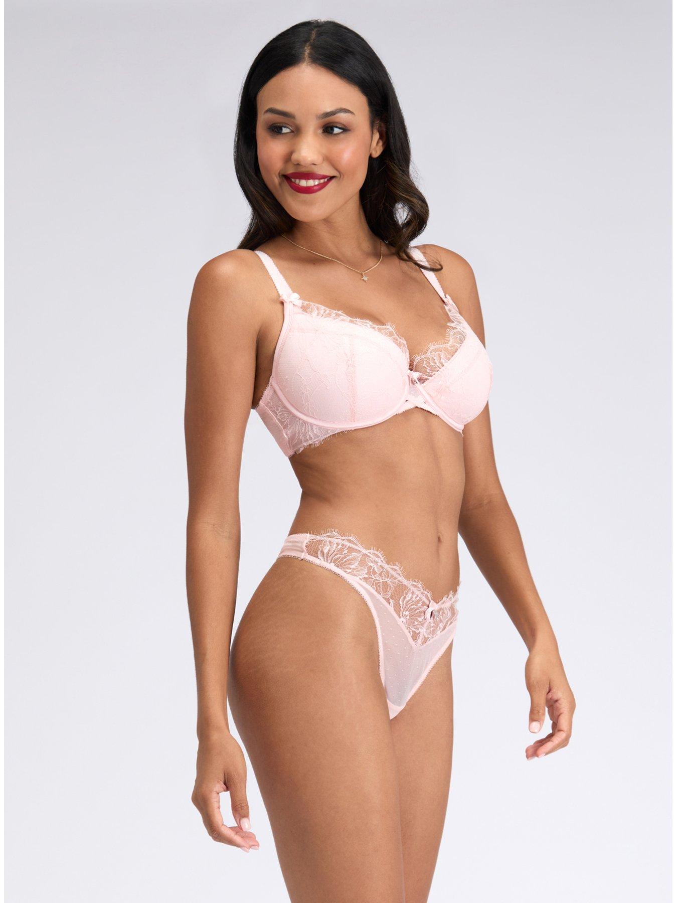Boux Avenue Amira Plunge Bra - Light Pink