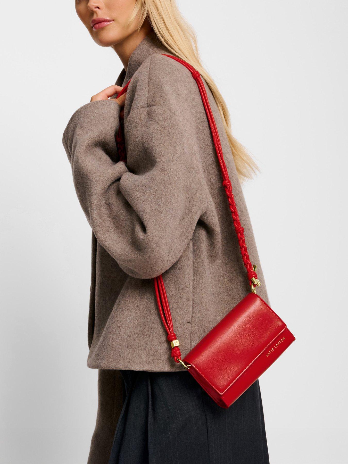 Katie Loxton Arden Braided Mini Bag - Red