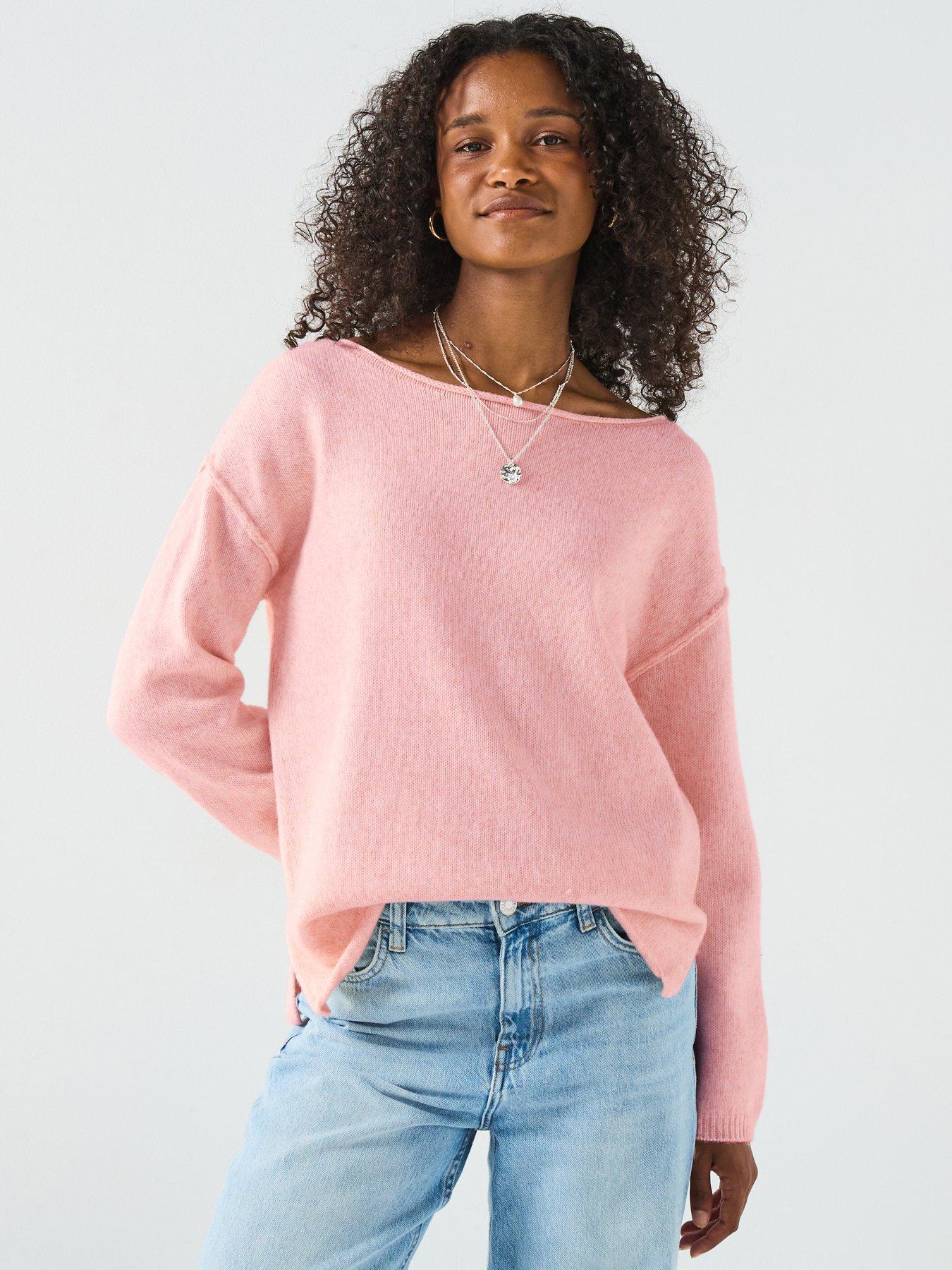 the-very-collection-off-shoulder-jumper-with-wool-pinkfront