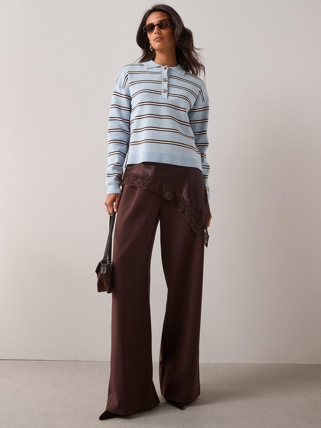 the-very-collection-compact-knitted-stripe-polo-jumper--blueback