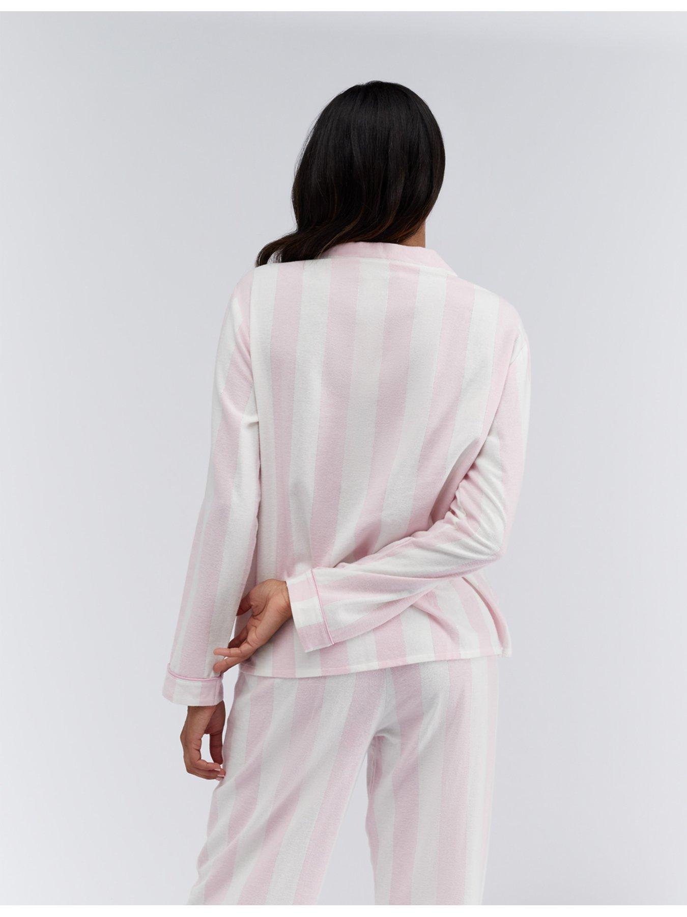 boux-avenue-wide-stripe-cotton-pj-in-a-bag-pinkstillFront