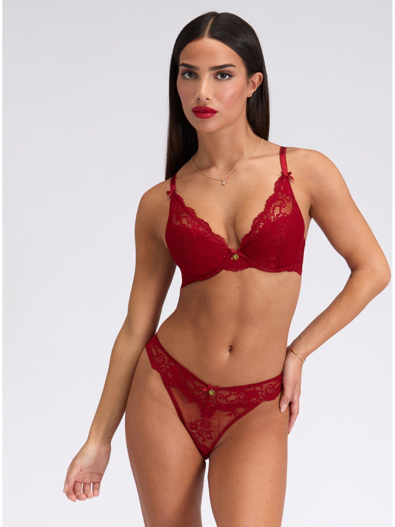 Boux Avenue Boux Avenue Amber Plunge Bra - Red