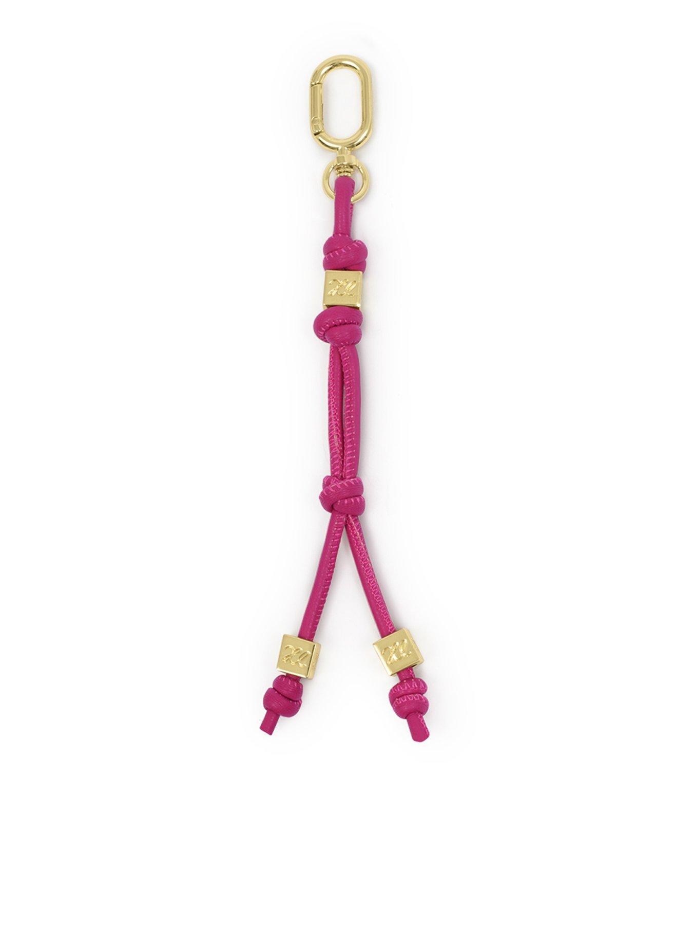 Katie Loxton Signature Keyring - Fuschia