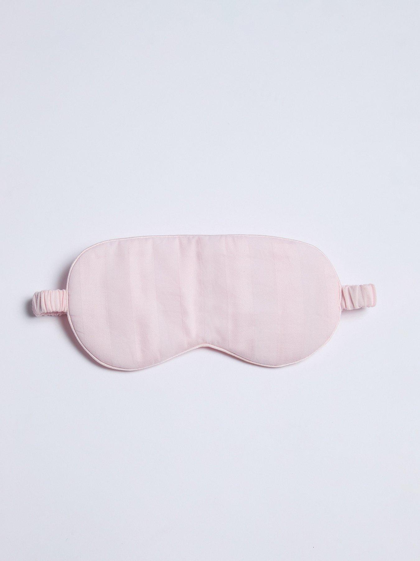 Image 2 of 2 of Boux Avenue Boux Avenue Cotton Stripe Eyemask - Pink