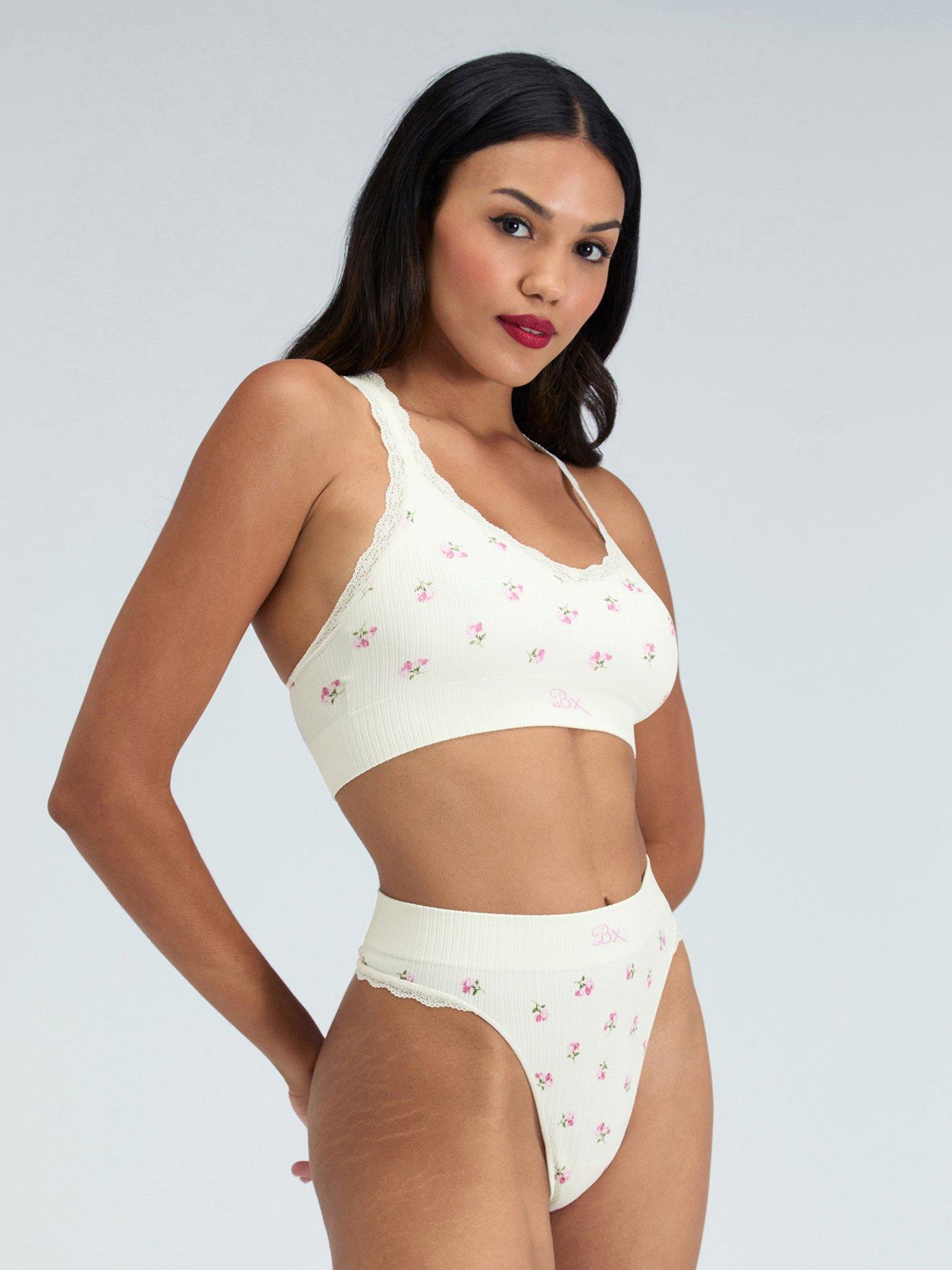 boux-avenue-rib-seamless-floral-bralette-white