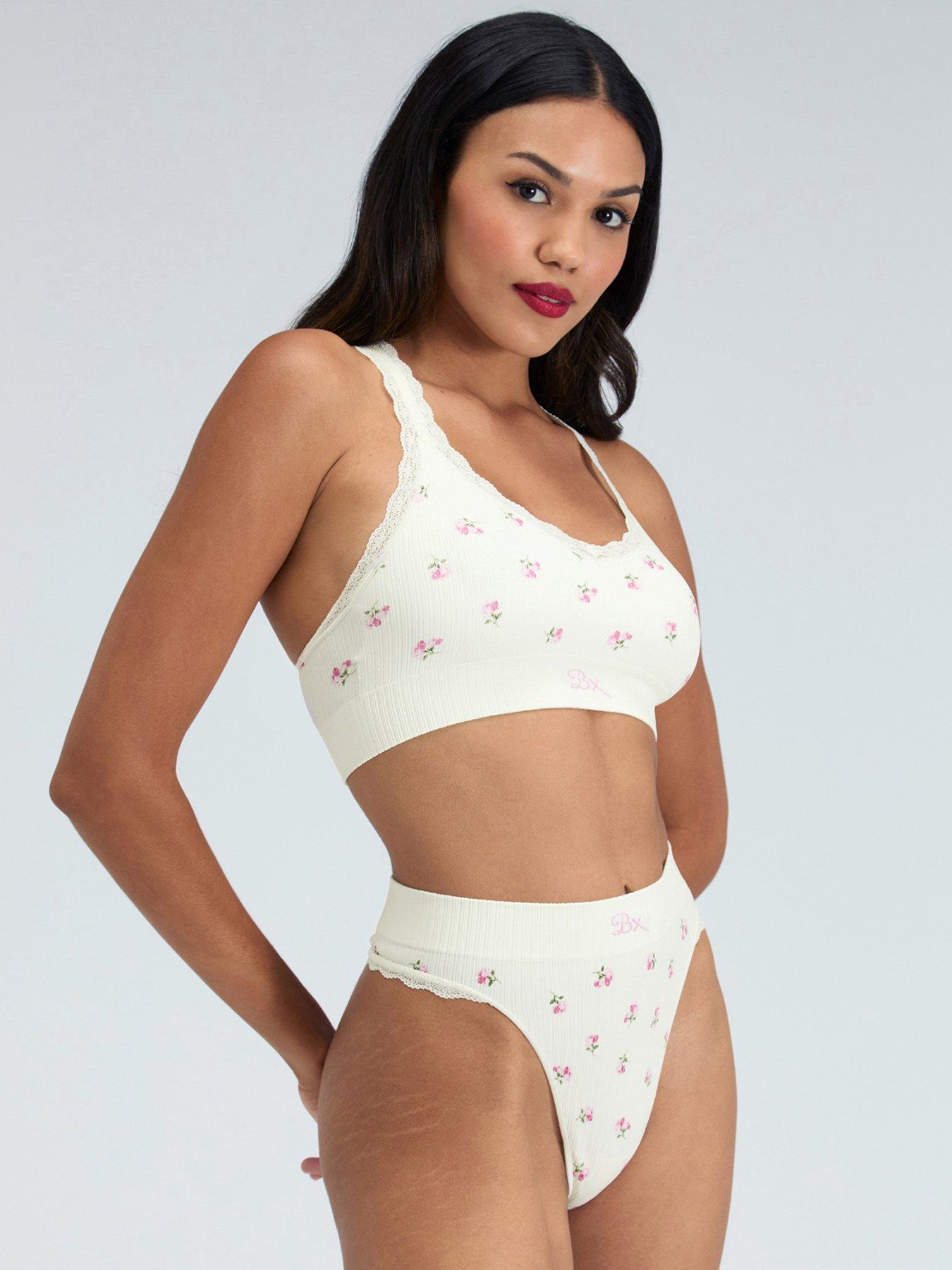 boux-avenue-rib-seamless-floral-thong-ivory-mix