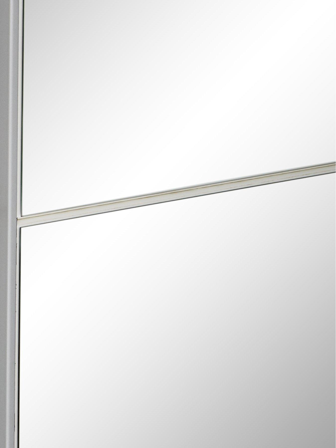 Image 5 of 6 of The Very Collection Houston 190 cm Sliding 2 Door Mirrored Wardrobe - White