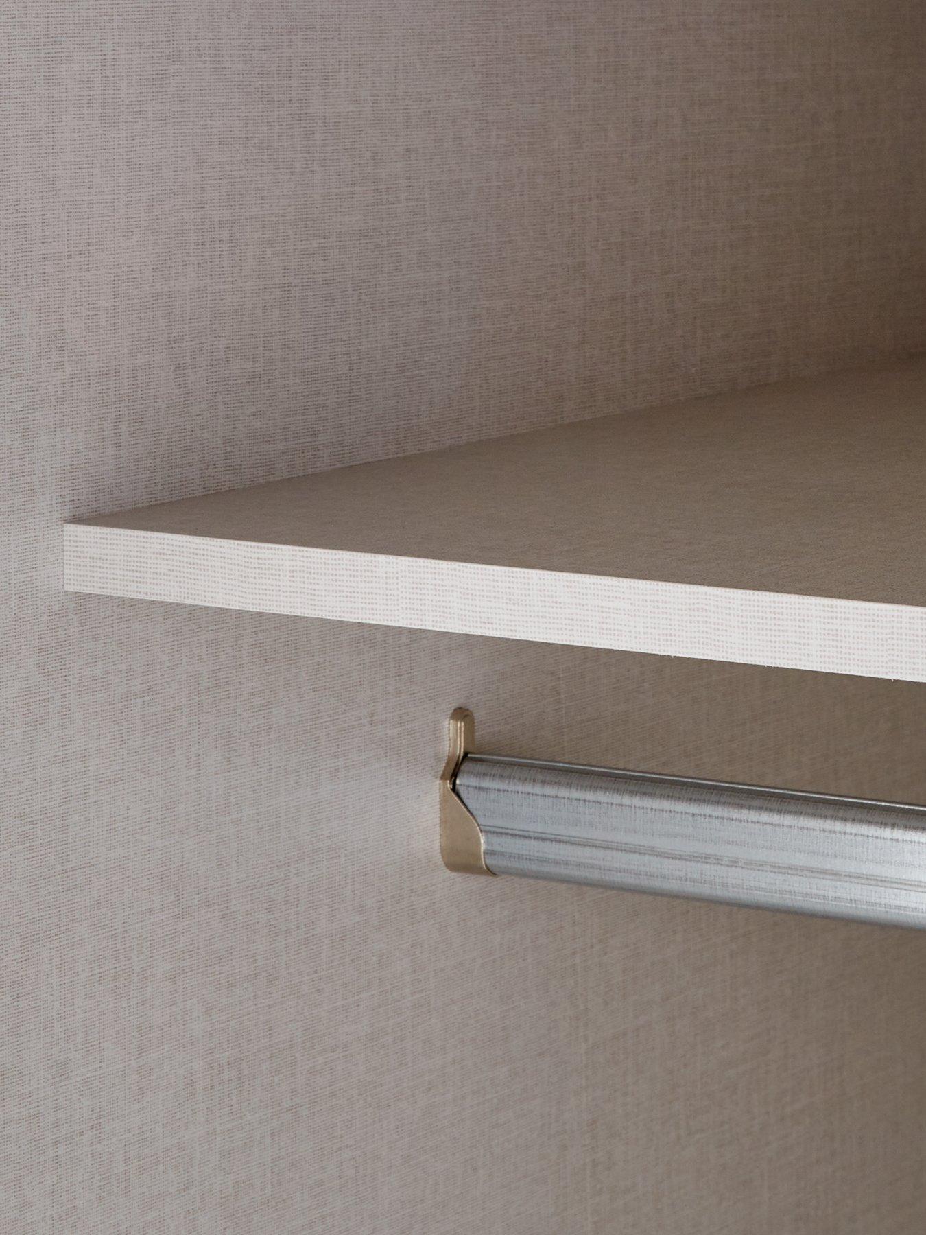 Image 6 of 6 of The Very Collection Houston 190 cm Sliding 2 Door Mirrored Wardrobe - White