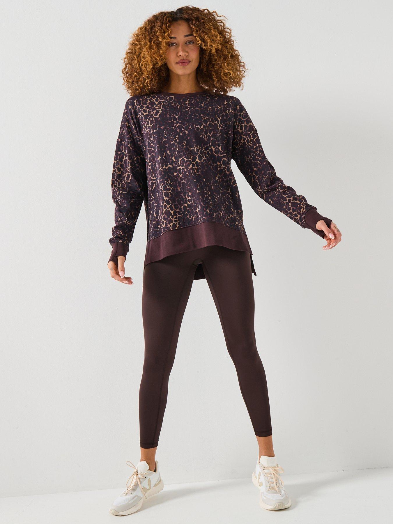 Image 3 of 6 of Sweaty Betty Womens After Class Longline Sweatshirt - Brown