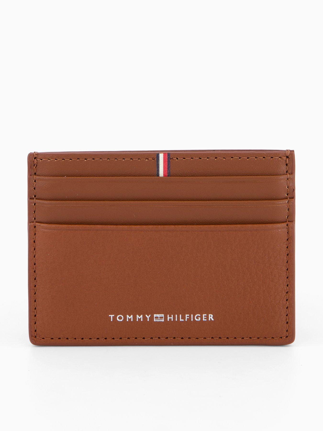 Tommy Hilfiger Corp Logo Card Holder - Brown