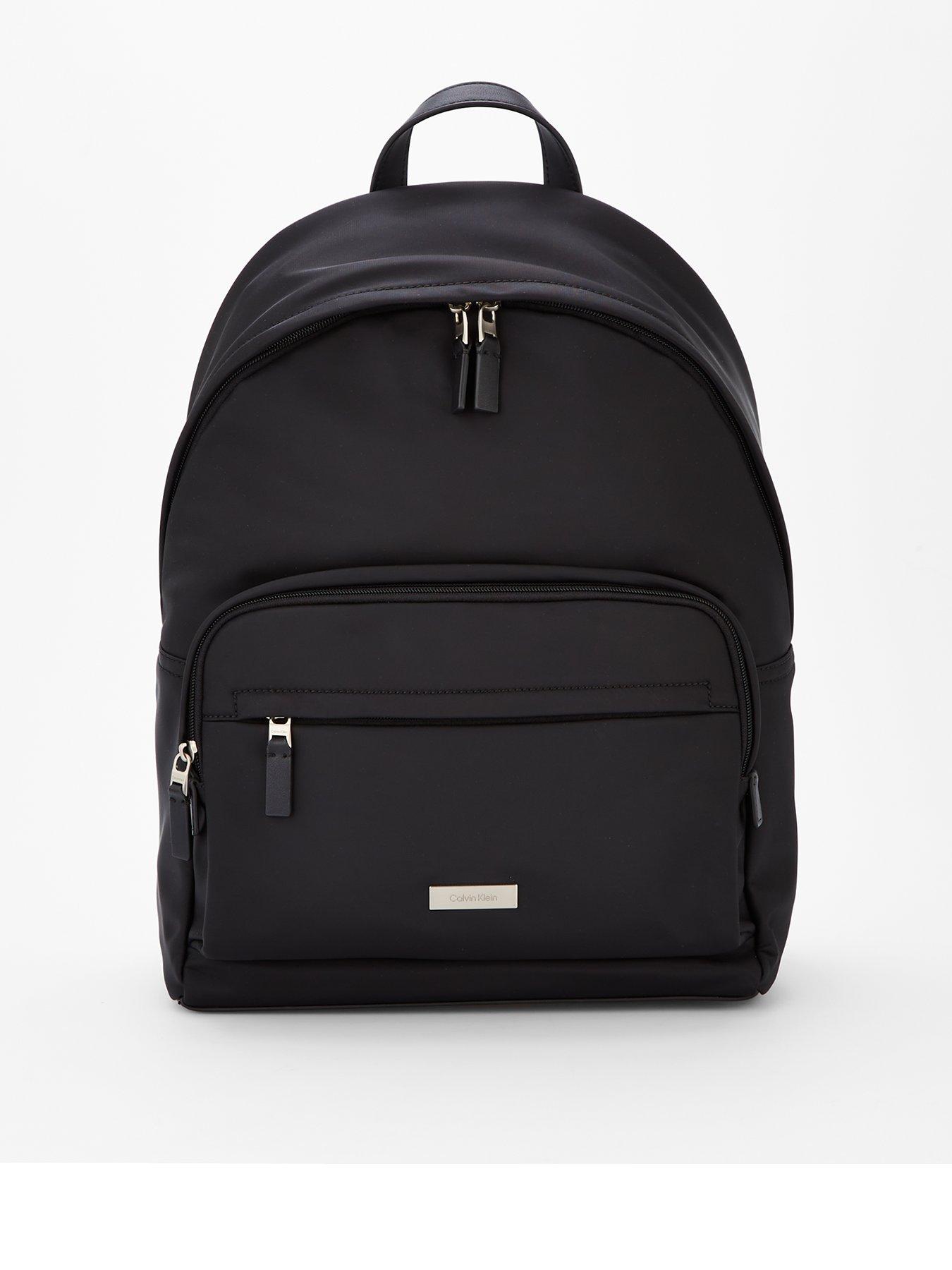 calvin-klein-sleek-round-backpack-black