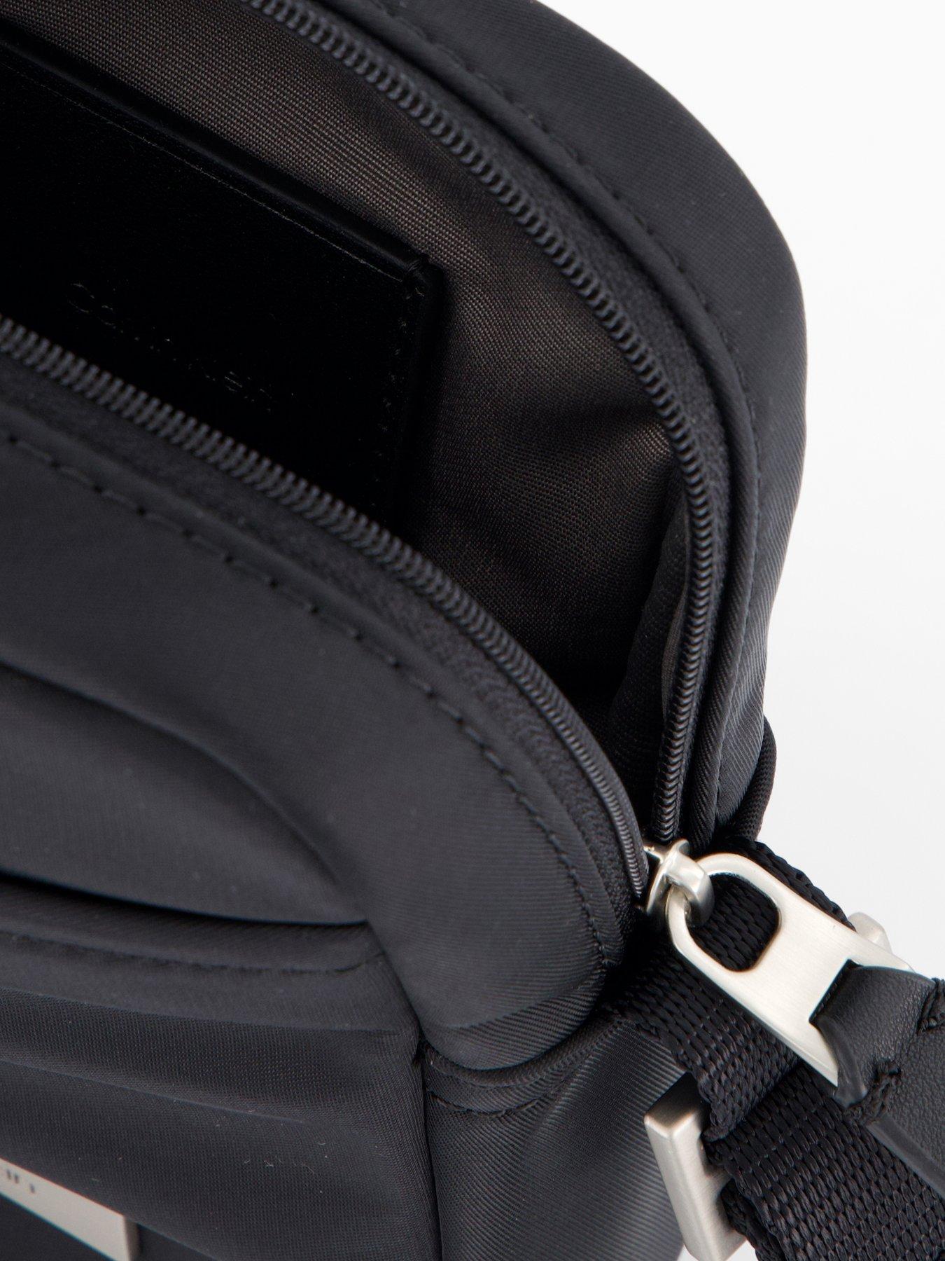 Image 4 of 4 of Calvin Klein Sleek Plaque Crossbody Bag - Black