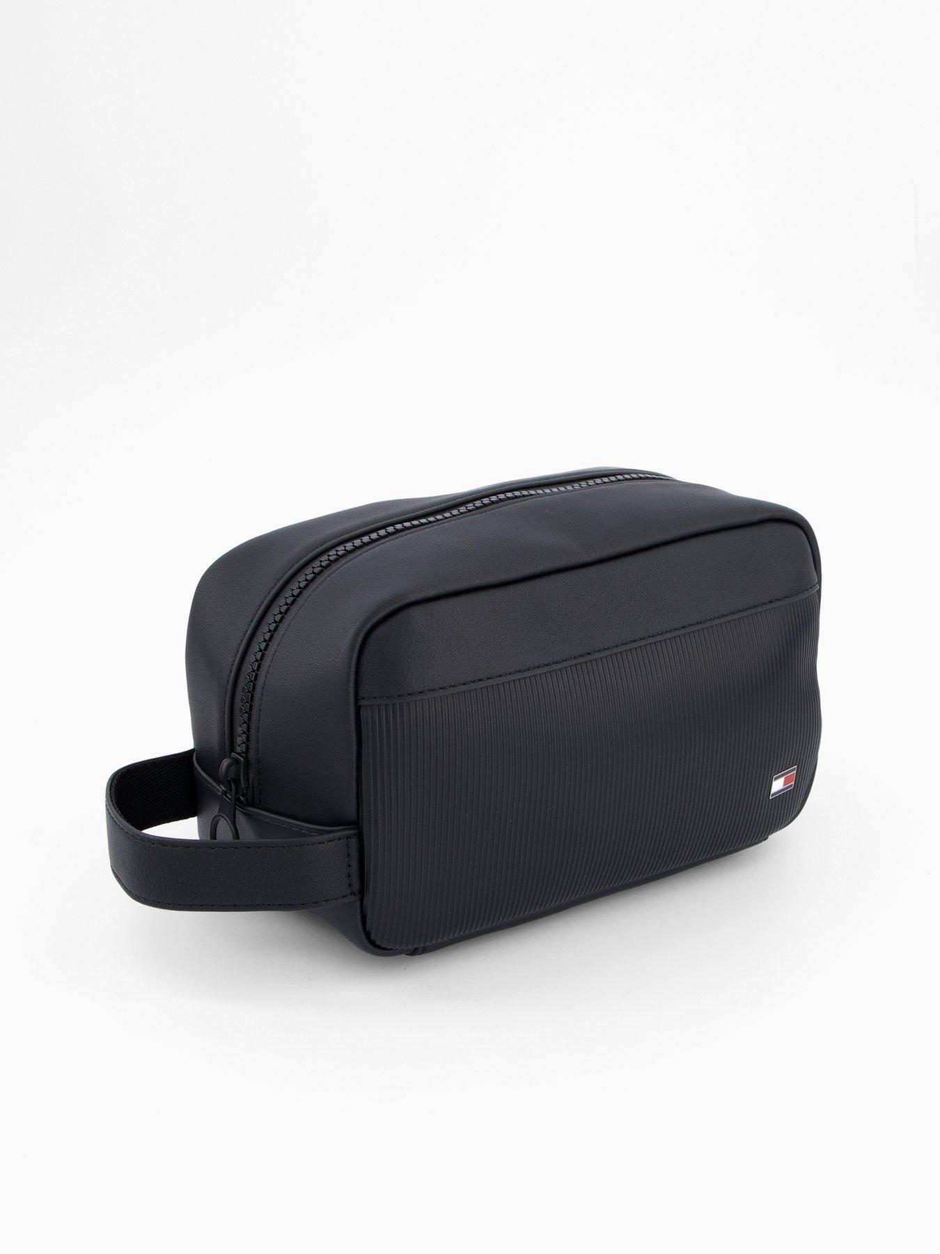 Image 2 of 4 of Tommy Hilfiger Flag Ribbed Washbag - Black
