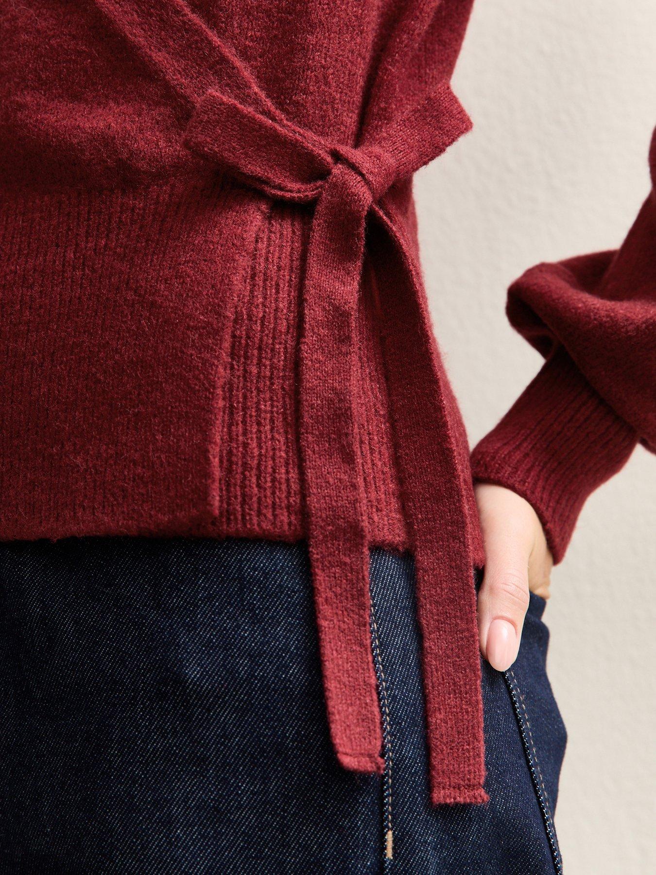 new-look-red-puff-sleeve-wrap-jumperdetail
