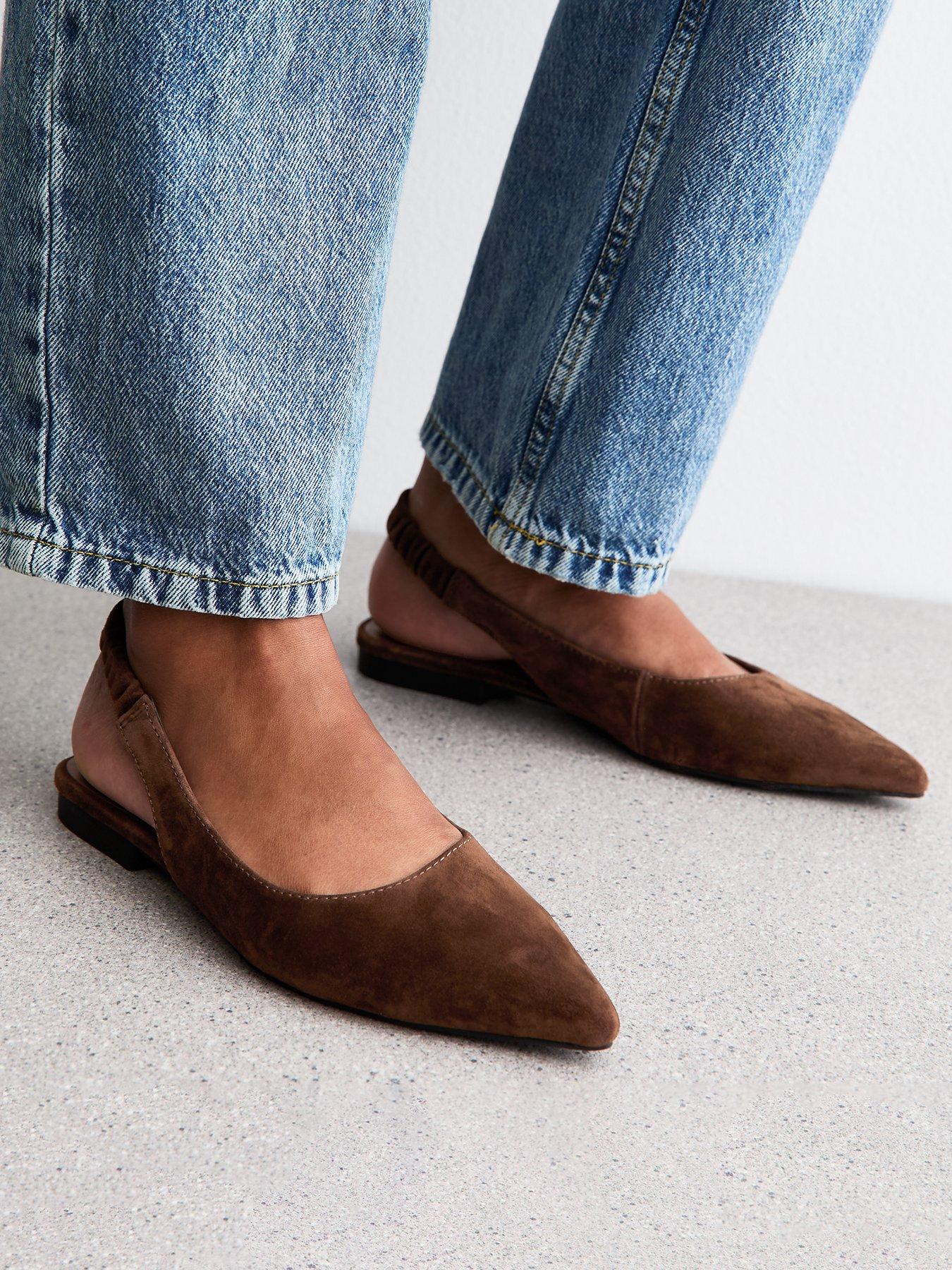 new-look-brown-suede-slingback-ballerina-flatsstillFront