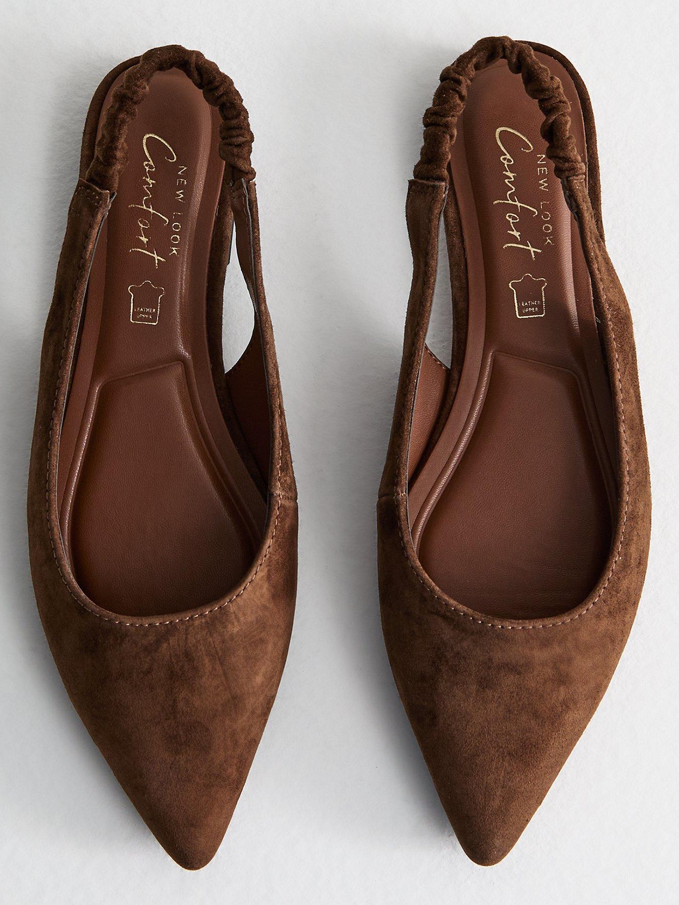 new-look-brown-suede-slingback-ballerina-flatsoutfit