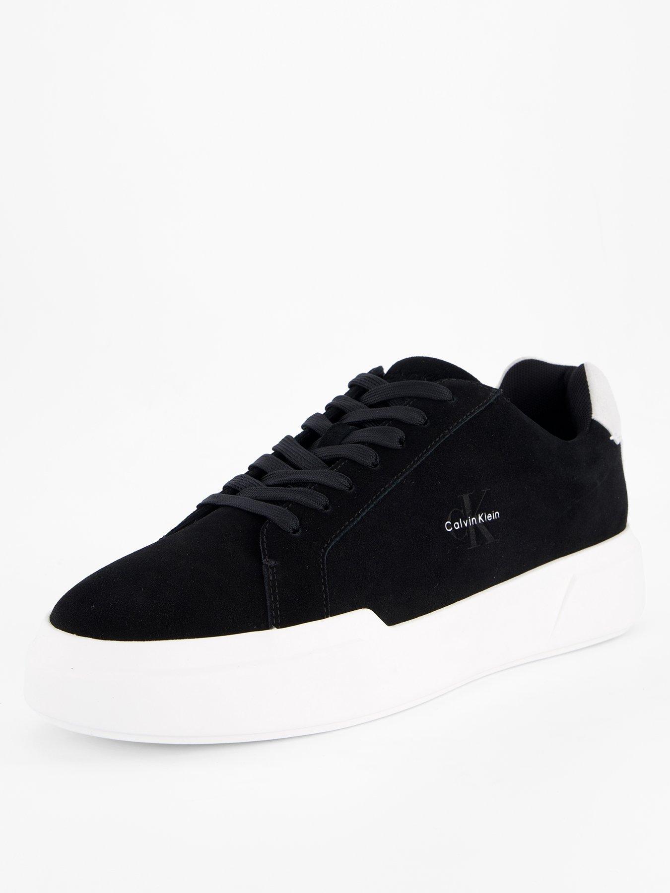 Image 2 of 7 of Calvin Klein Ck Avenue Chunky Suede Trainers - Black