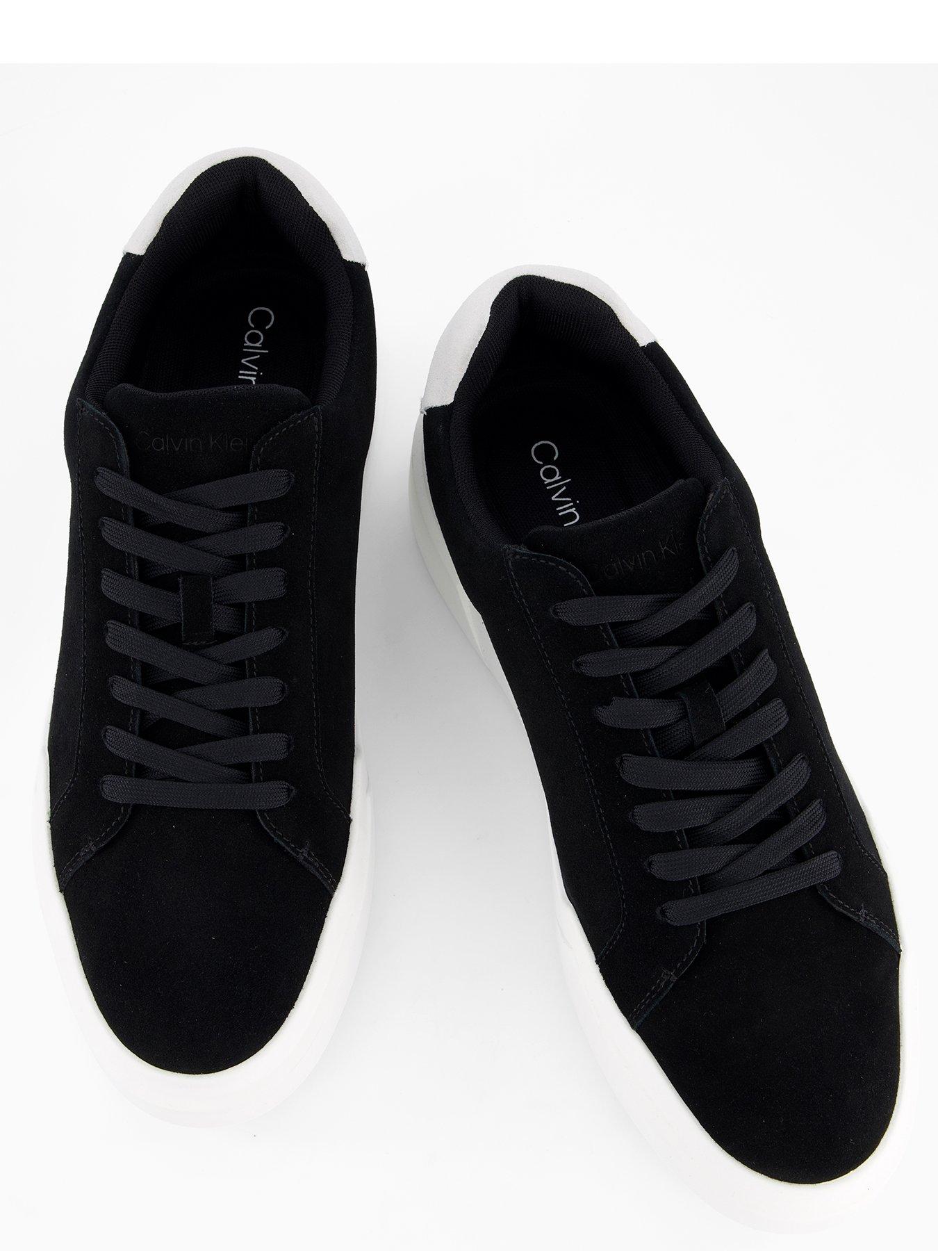Image 3 of 7 of Calvin Klein Ck Avenue Chunky Suede Trainers - Black