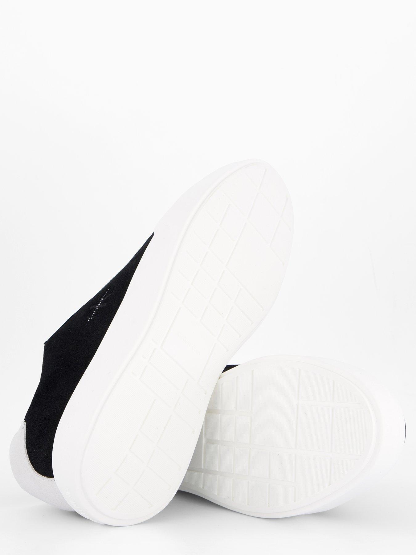 Image 4 of 7 of Calvin Klein Ck Avenue Chunky Suede Trainers - Black