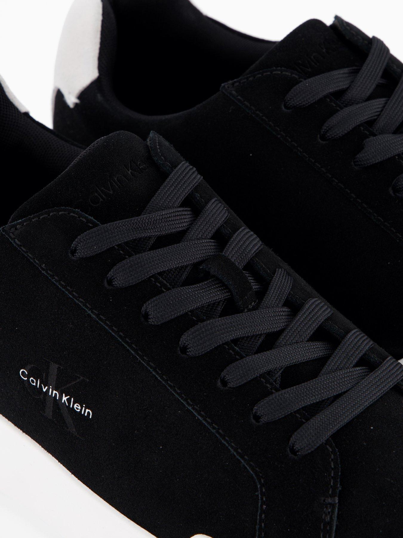 Image 5 of 7 of Calvin Klein Ck Avenue Chunky Suede Trainers - Black
