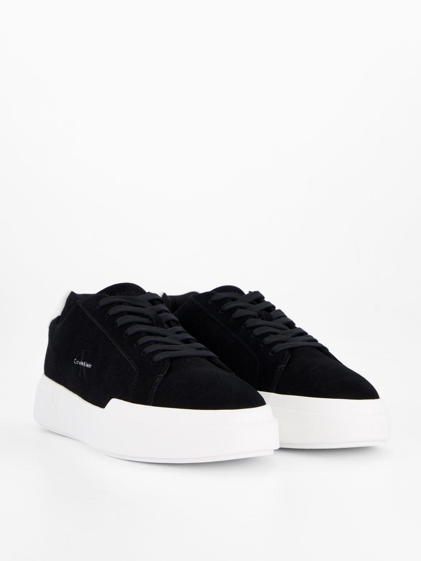 Image 6 of 7 of Calvin Klein Ck Avenue Chunky Suede Trainers - Black