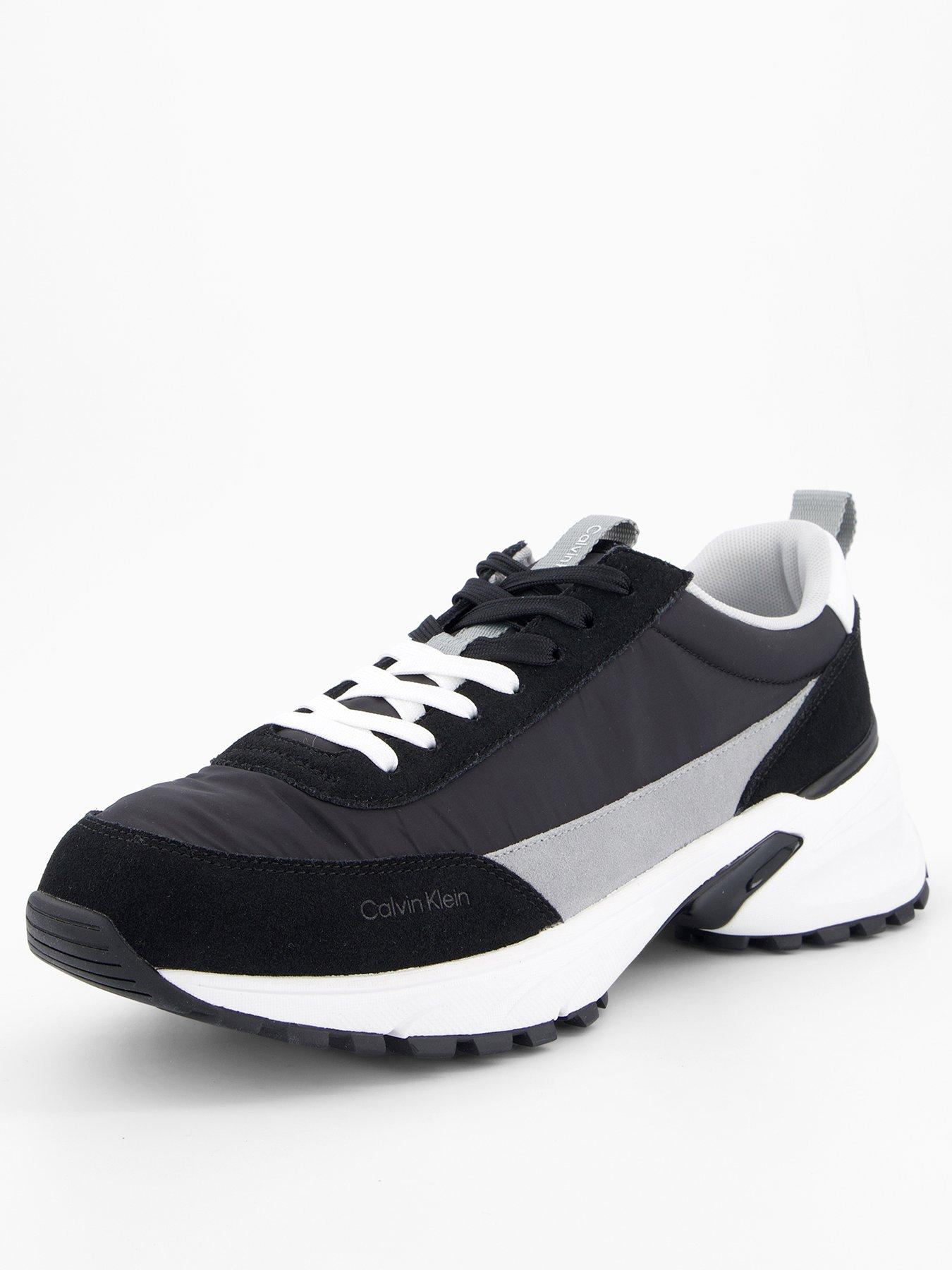 Image 2 of 7 of Calvin Klein Trailblazer Hike Nylon Suede Trainers - Black