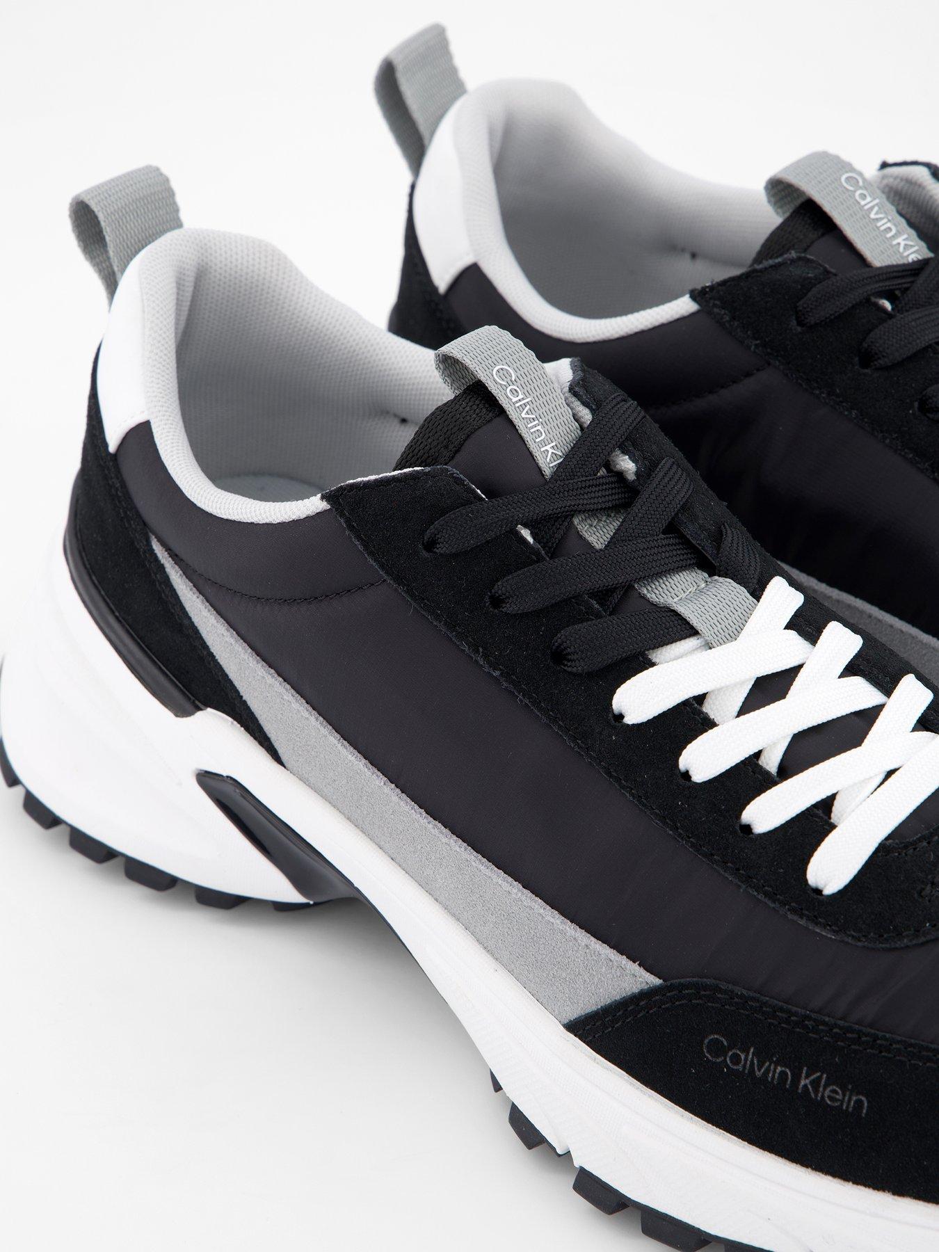 Image 5 of 7 of Calvin Klein Trailblazer Hike Nylon Suede Trainers - Black