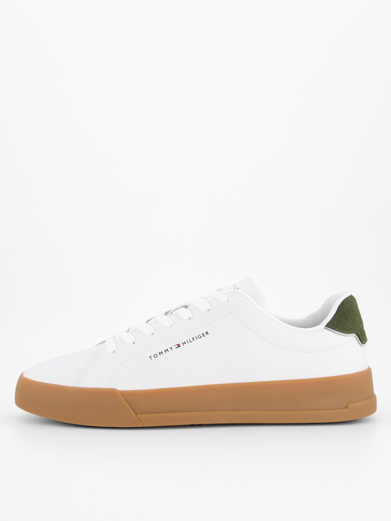 Tommy Hilfiger Leather Court Sneakers - White