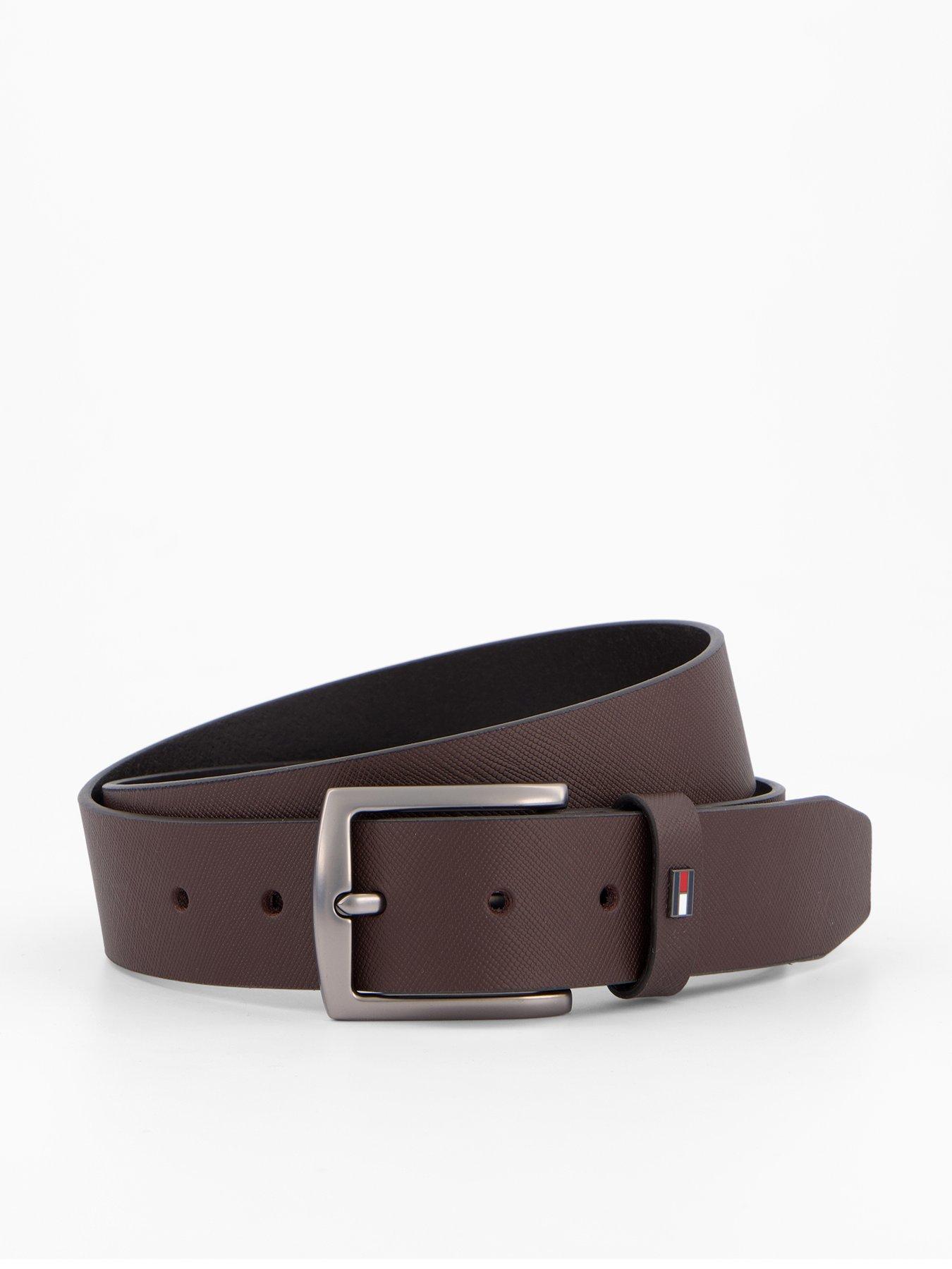 Tommy Hilfiger Denton Leather Belt - Brown