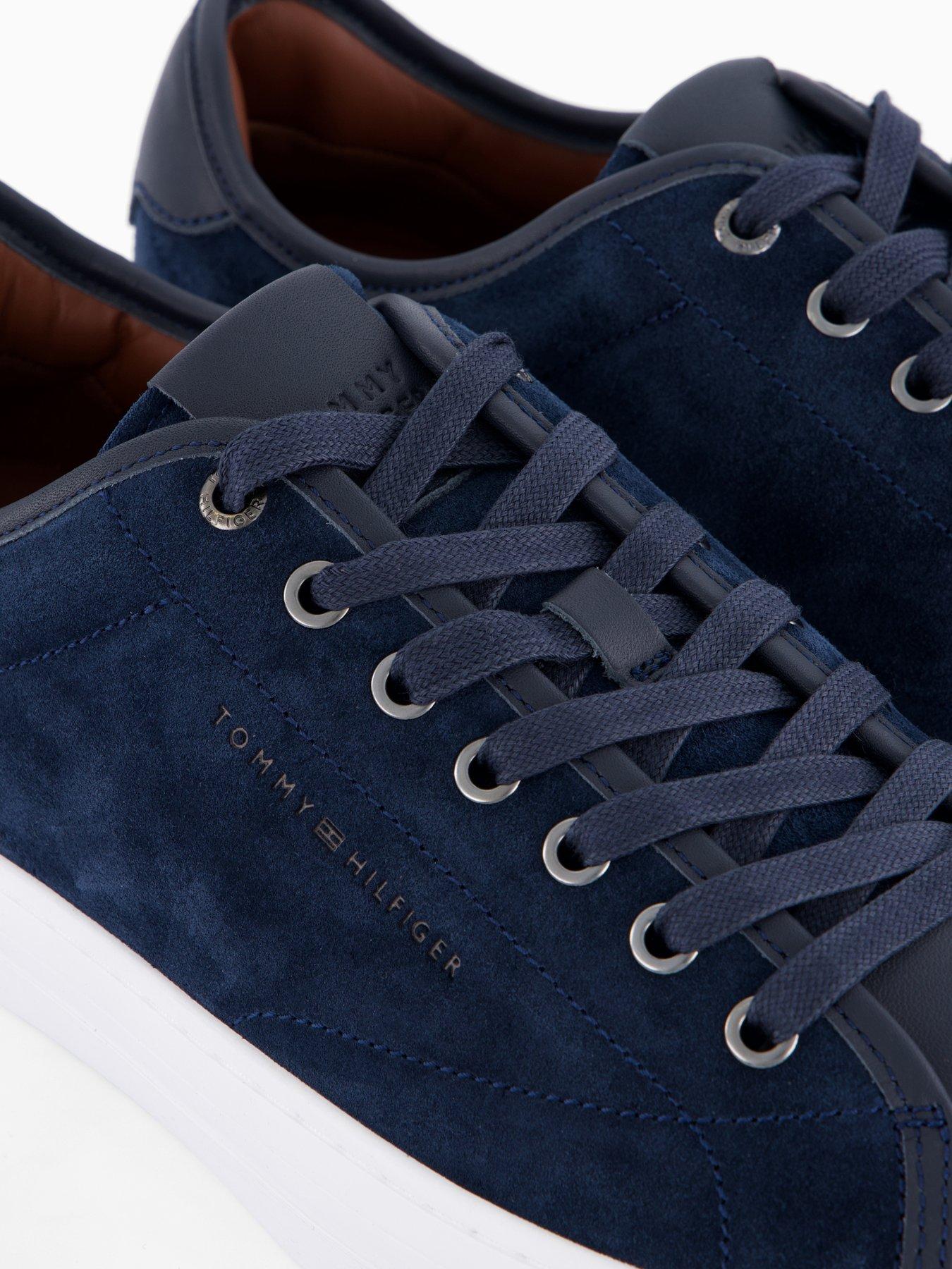 Image 5 of 7 of Tommy Hilfiger Premium Dress Leather Mix Trainers - Navy