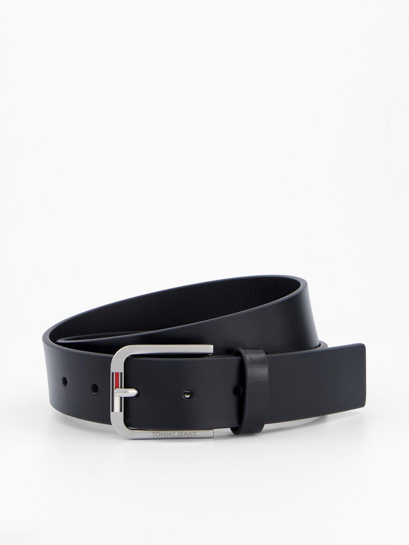 Tommy Jeans Austin 35 Leather Belt - Black