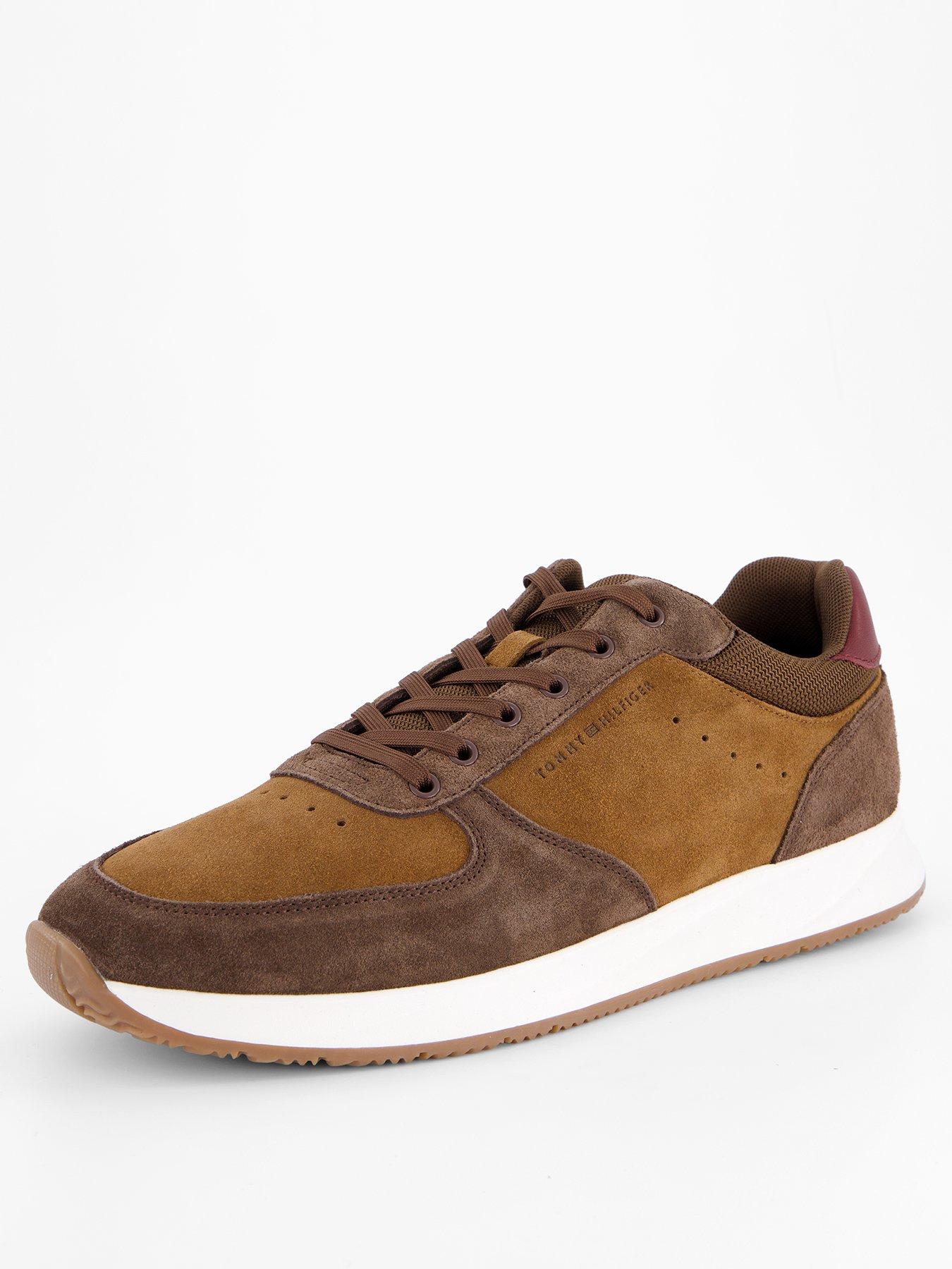 Image 2 of 7 of Tommy Hilfiger Newport Suede Mix Trainers - Brown