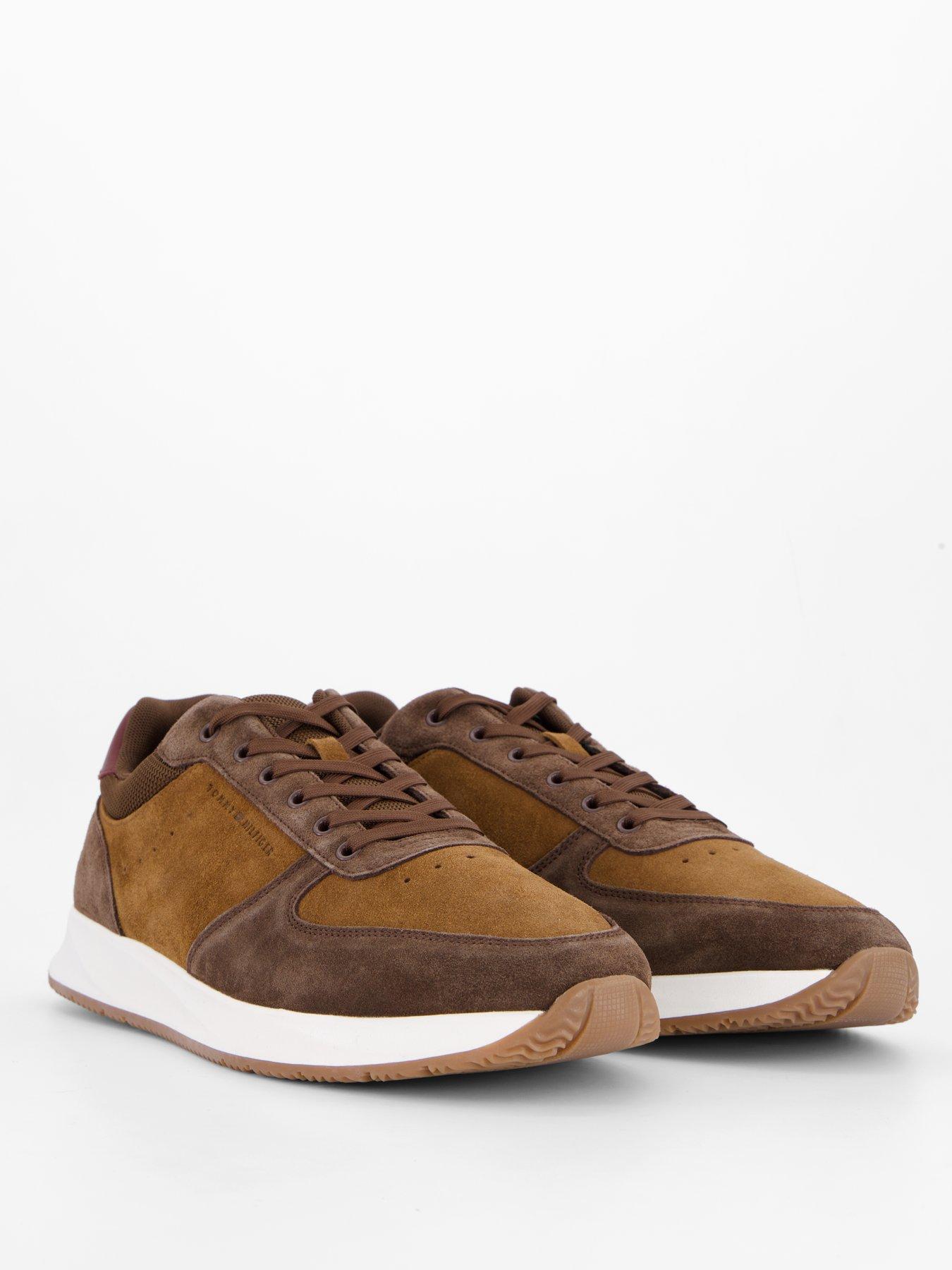 Image 6 of 7 of Tommy Hilfiger Newport Suede Mix Trainers - Brown