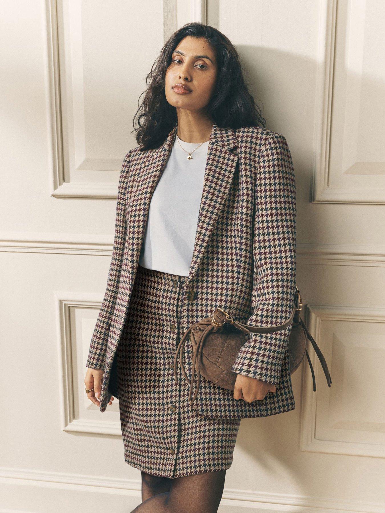 Laura Ashley Heritage Check Blazer - Black
