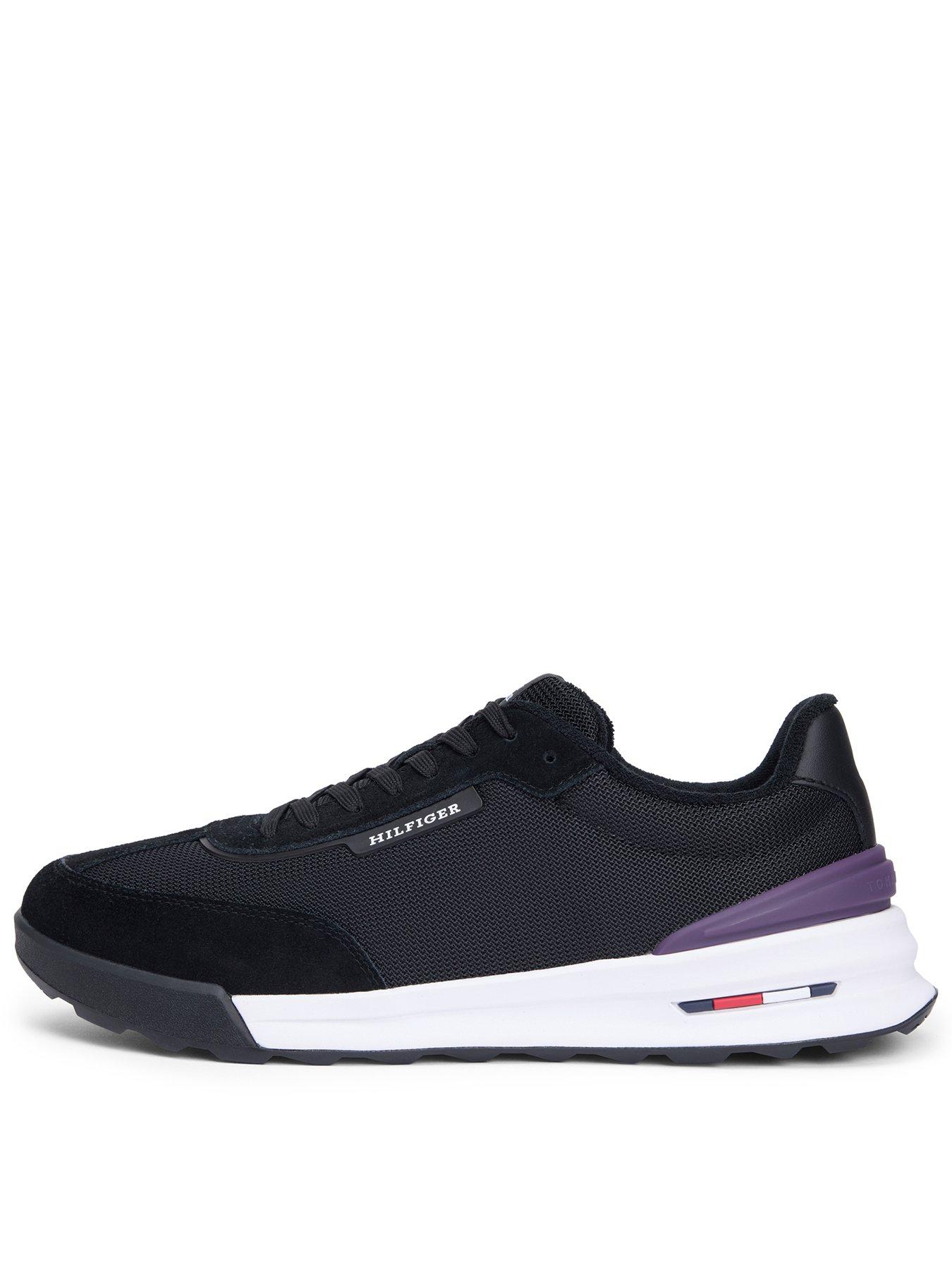 Image 1 of 6 of Tommy Hilfiger Nu Retro Runner Trainers - Black