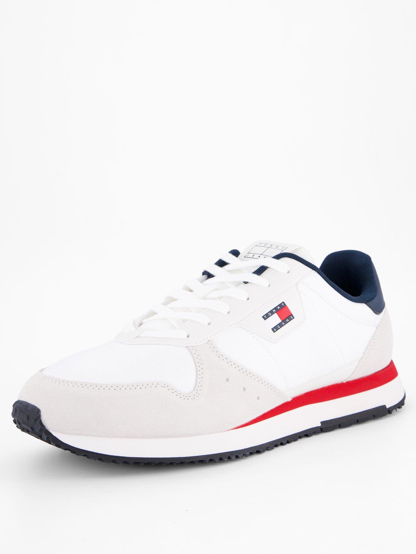 Image 2 of 7 of Tommy Jeans Eva Leather Runner Trainer - White